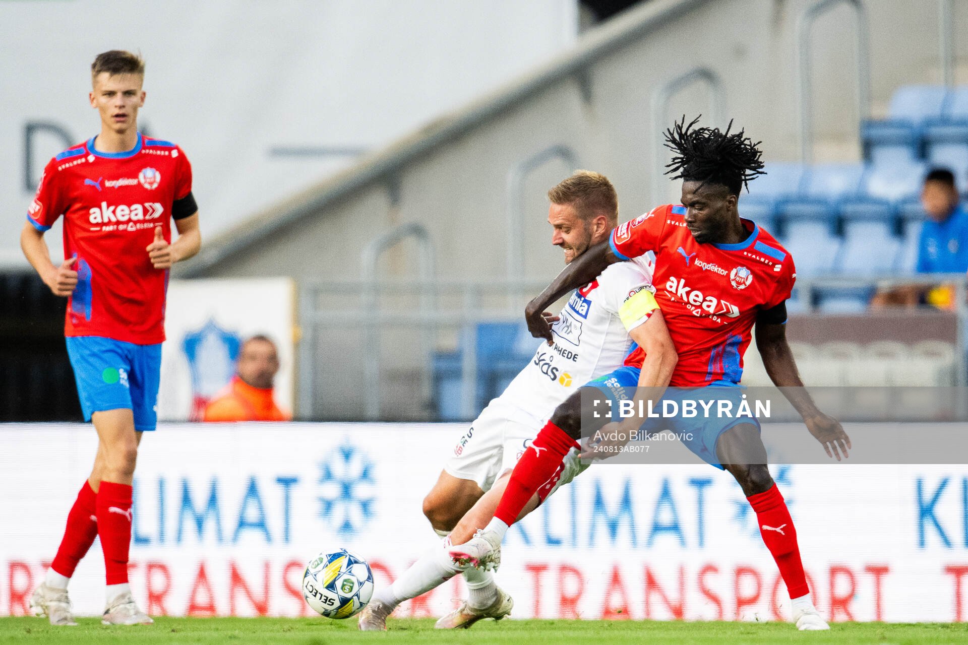 Helsingborgs Benjamin Acquah och Degerfors Johan Mårtensson