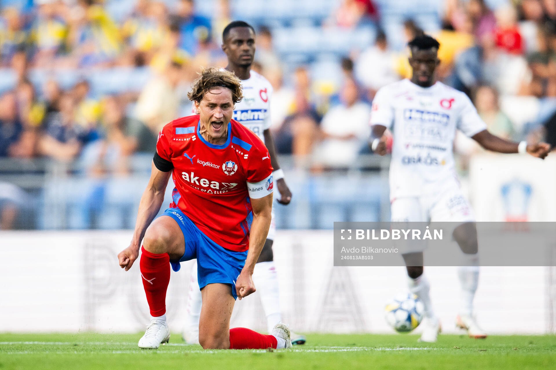 Helsingborgs Thomas Pauck Rogne agerar