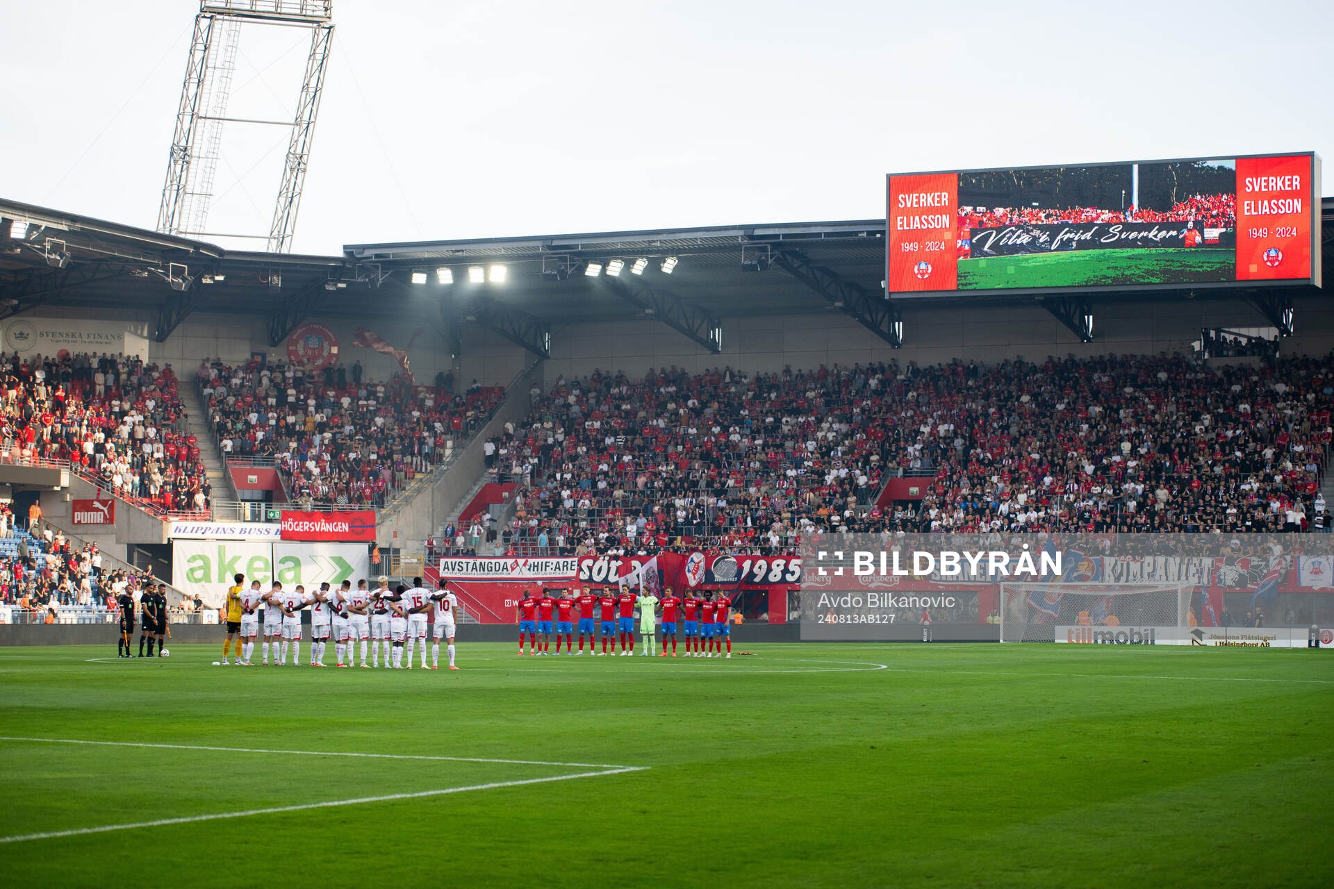 Helsingborgs supportrar hyllar minnet av tidigare