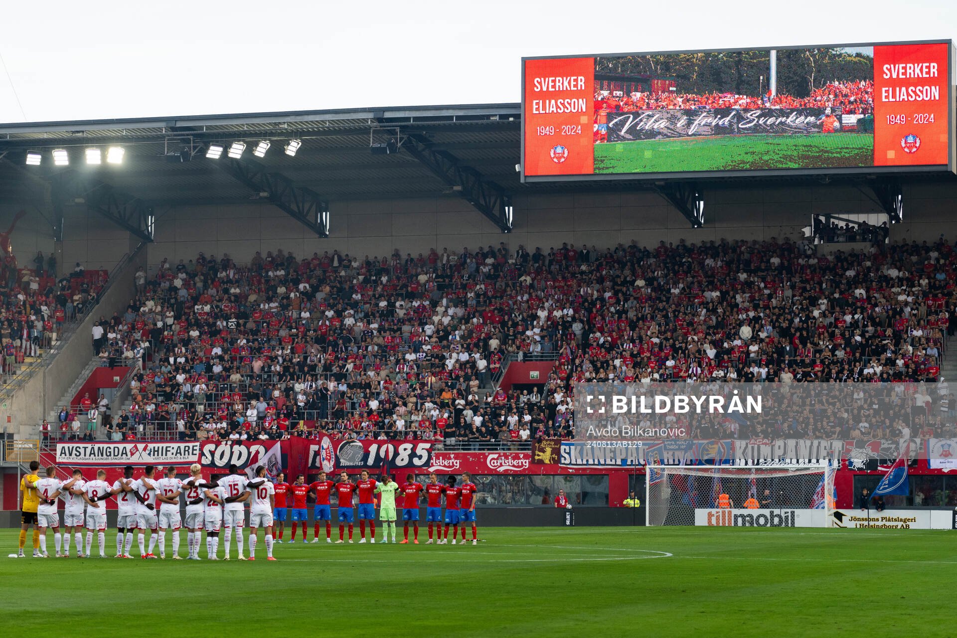 Helsingborgs supportrar hyllar minnet av tidigare