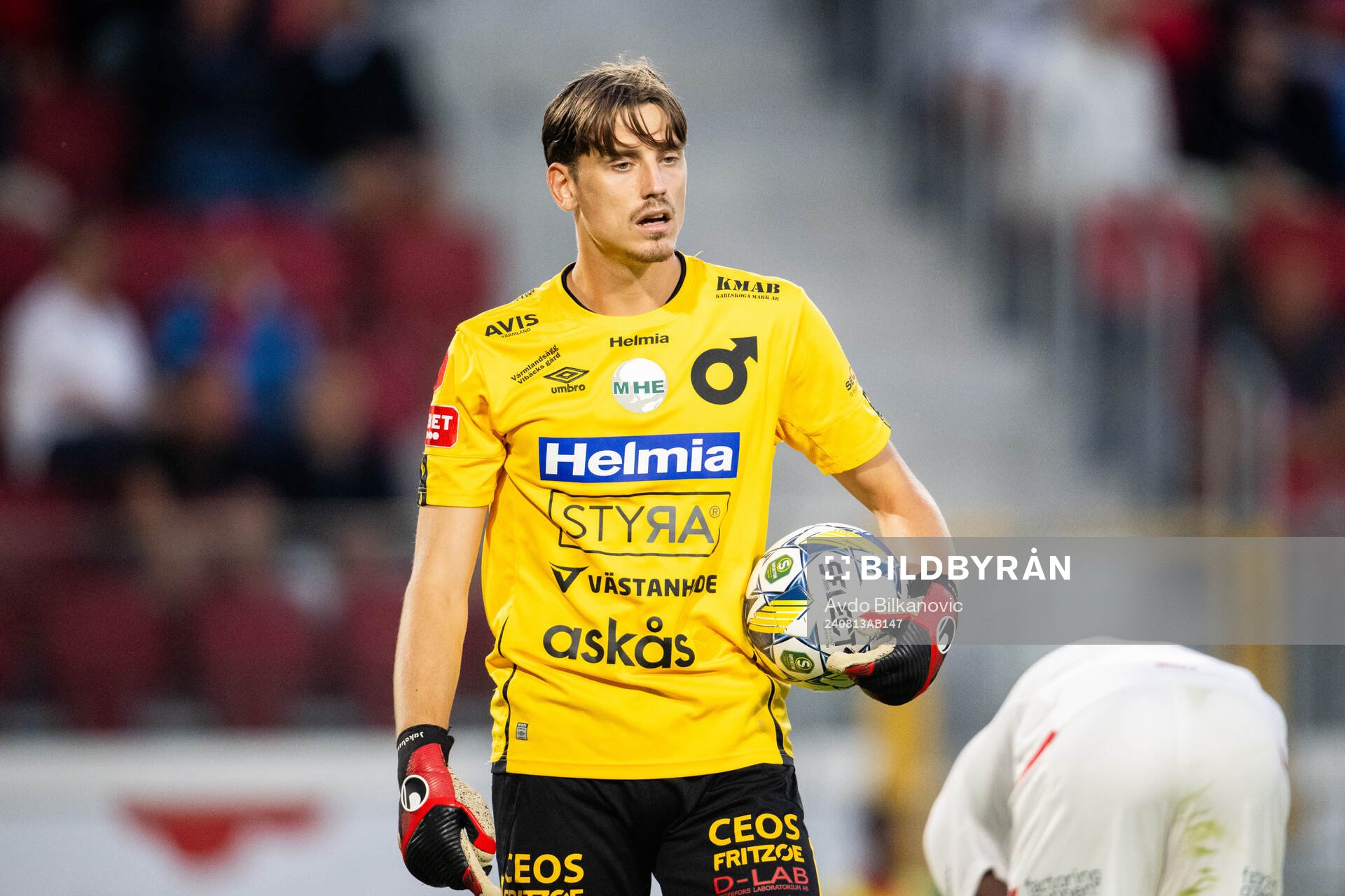 Degerfors målvakt Wille Jakobsson