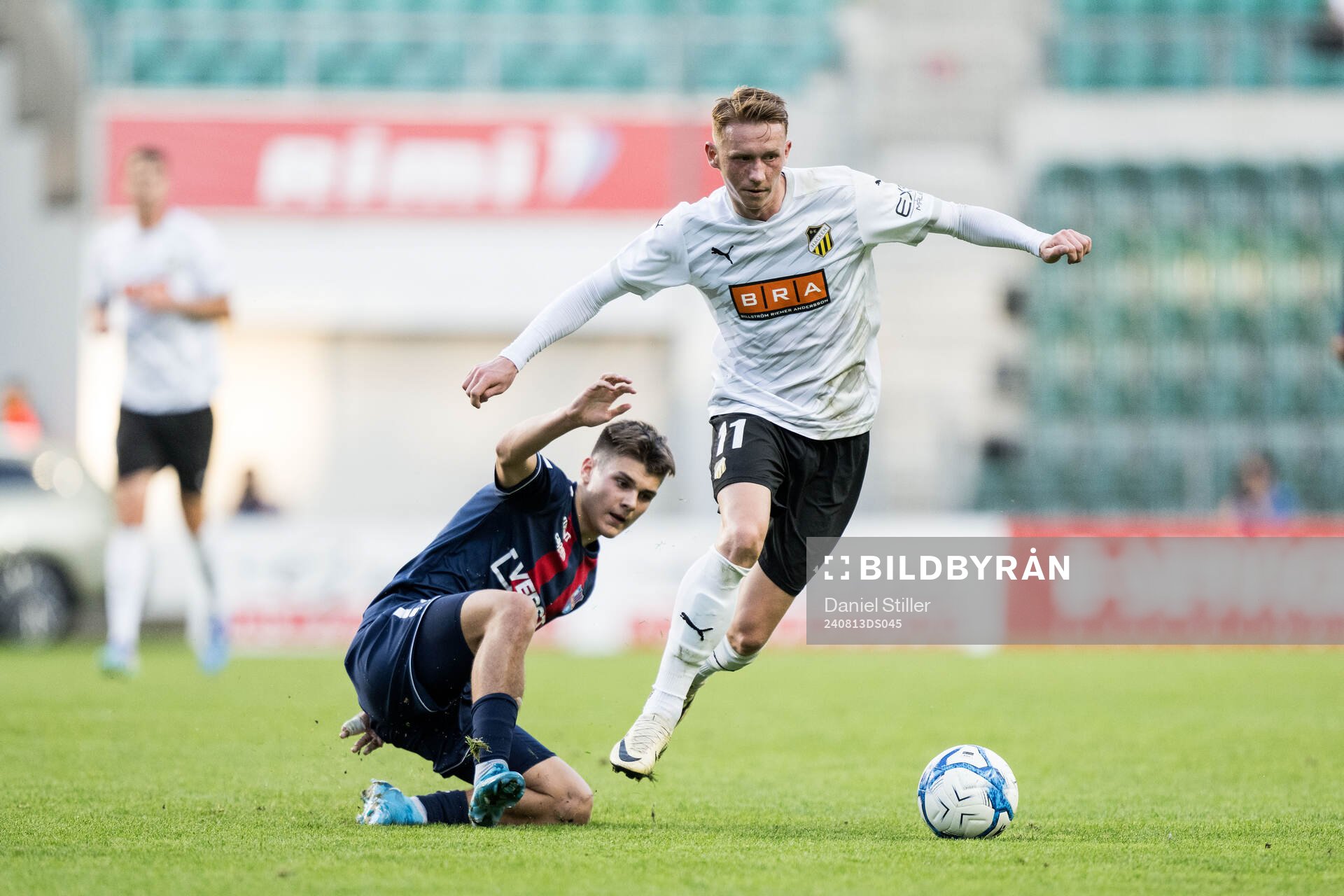 Patrik Kristal of Paide Linnameeskond and Julius Lindberg