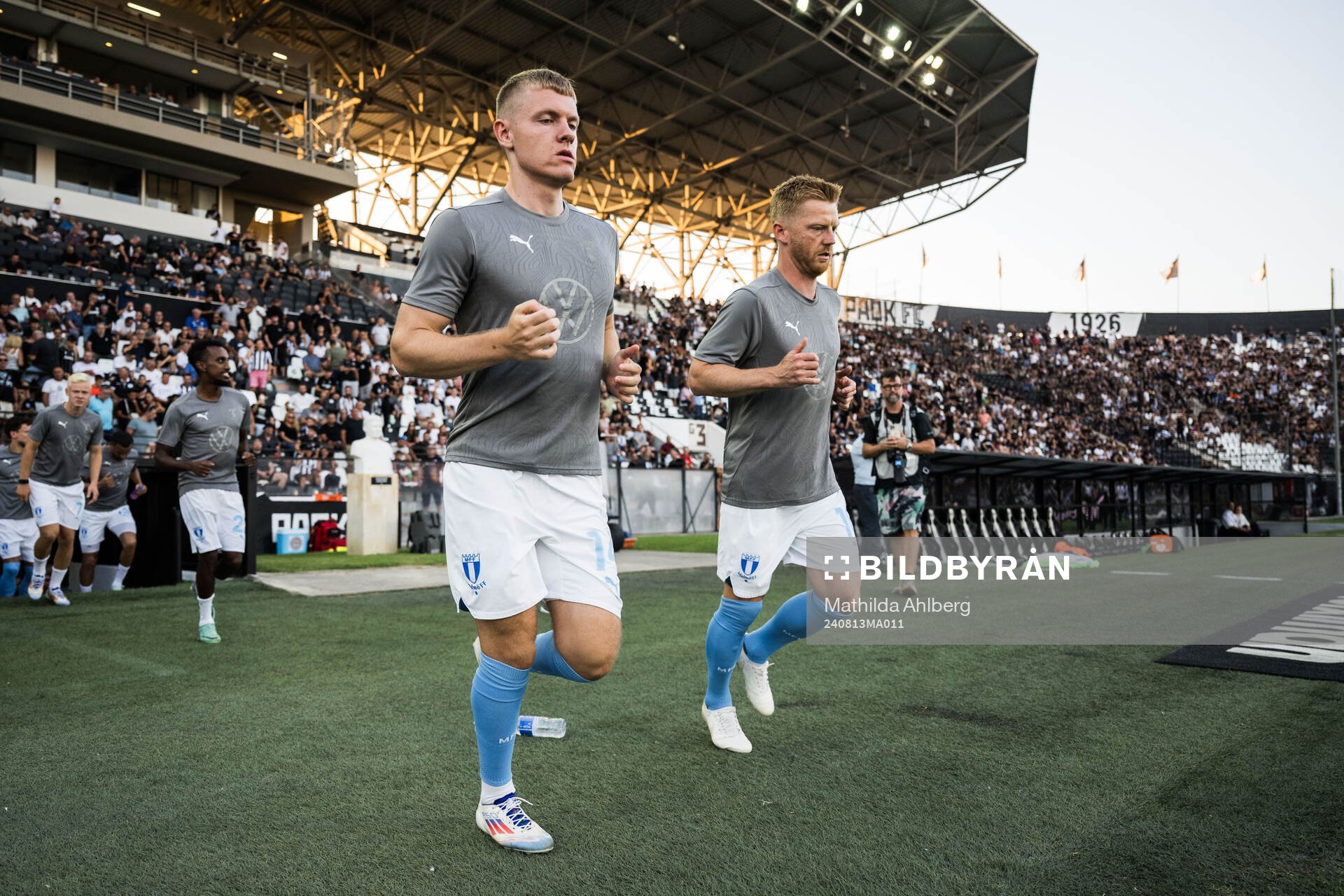 Sebastian Jörgensen and Anders Christiansen of Malmö FF