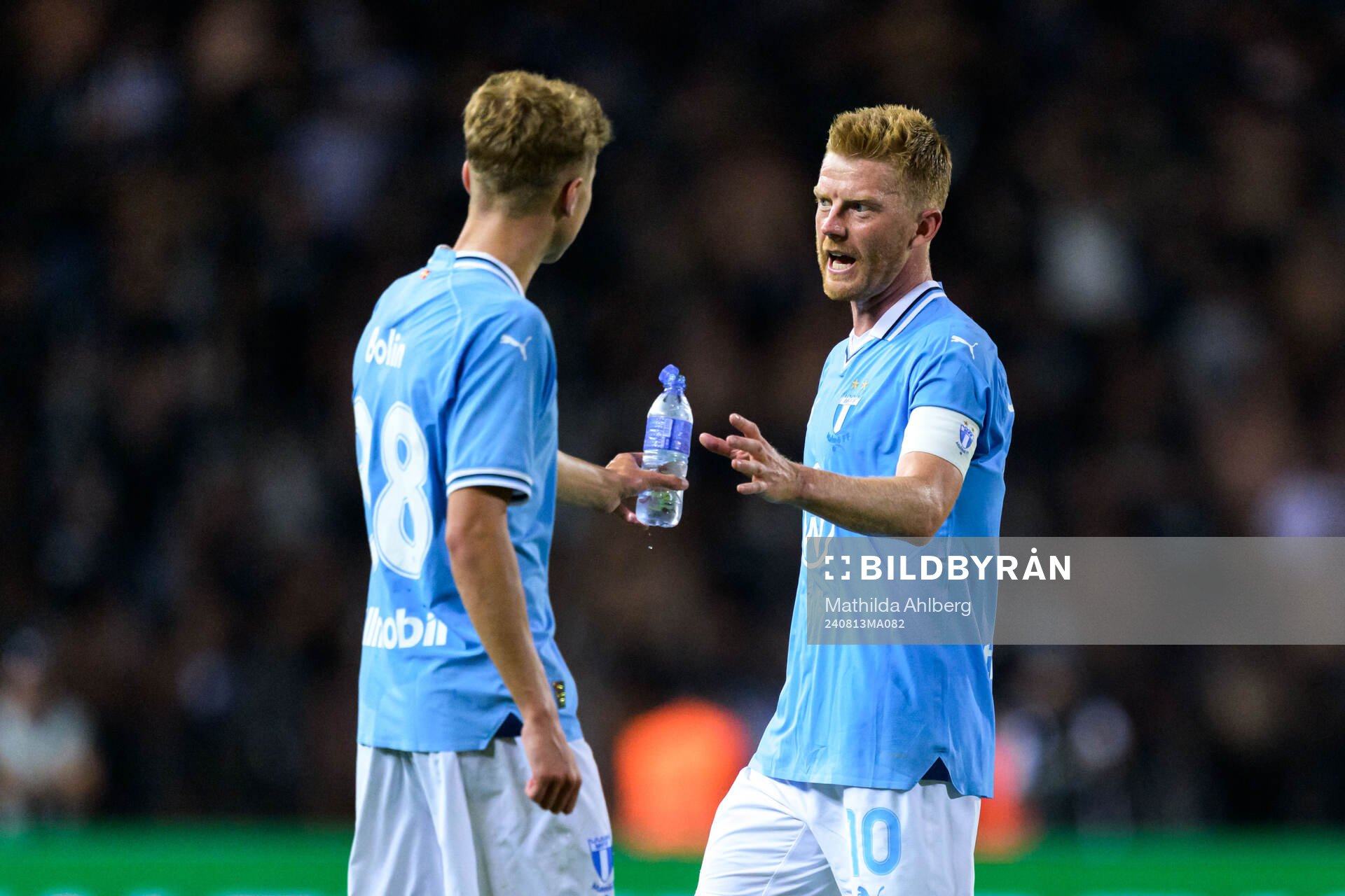 Hugo Bolin and Anders Christiansen of Malmö FF