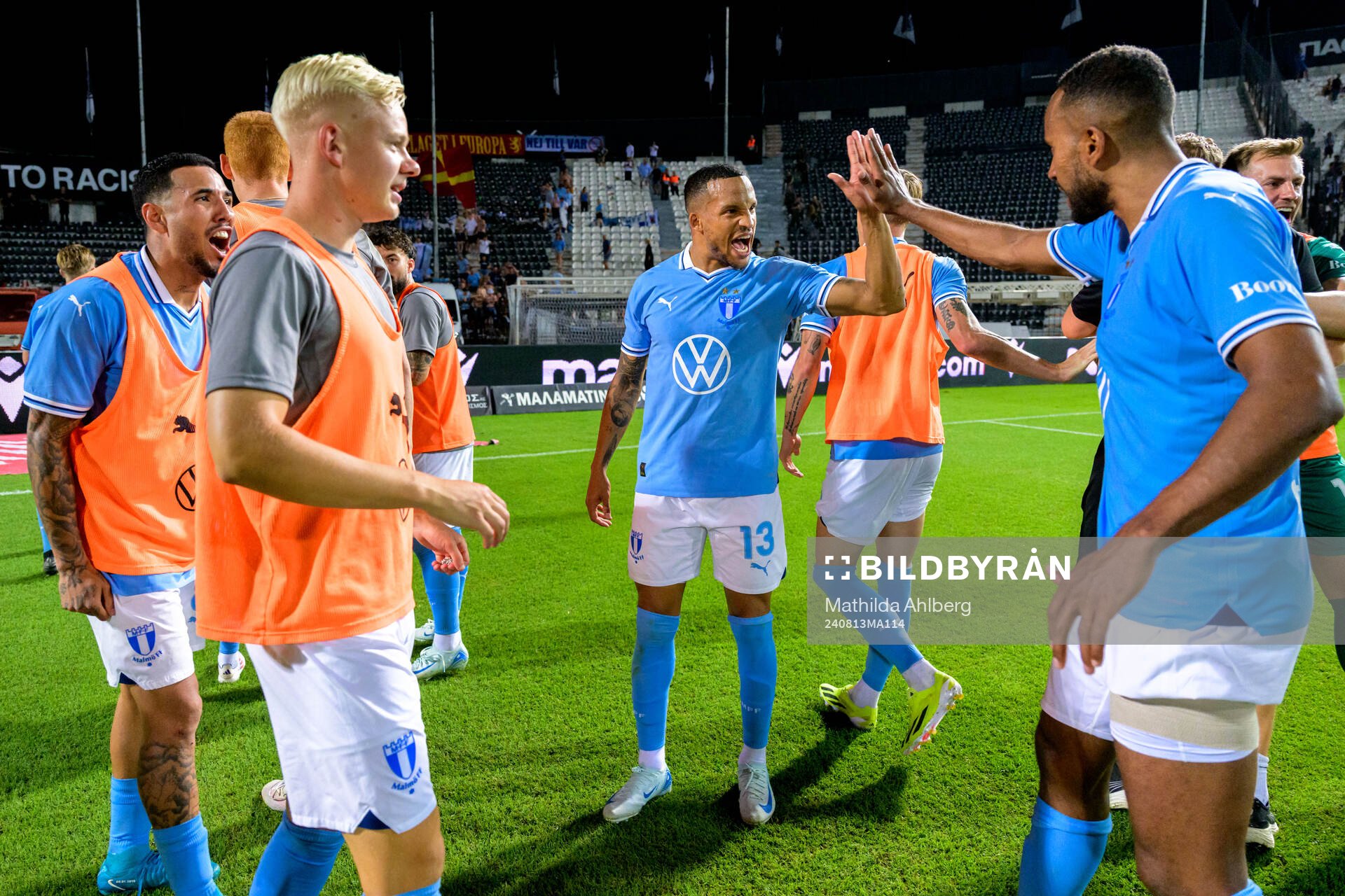 Martin Olsson of Malmö FF celebrates