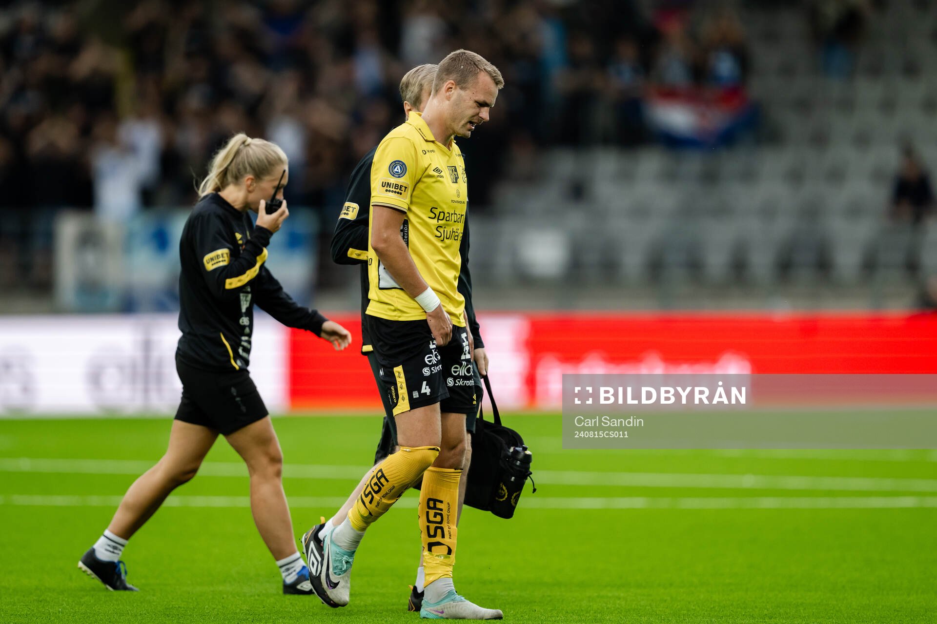 Gustav Henriksson of Elfsborg in pain
