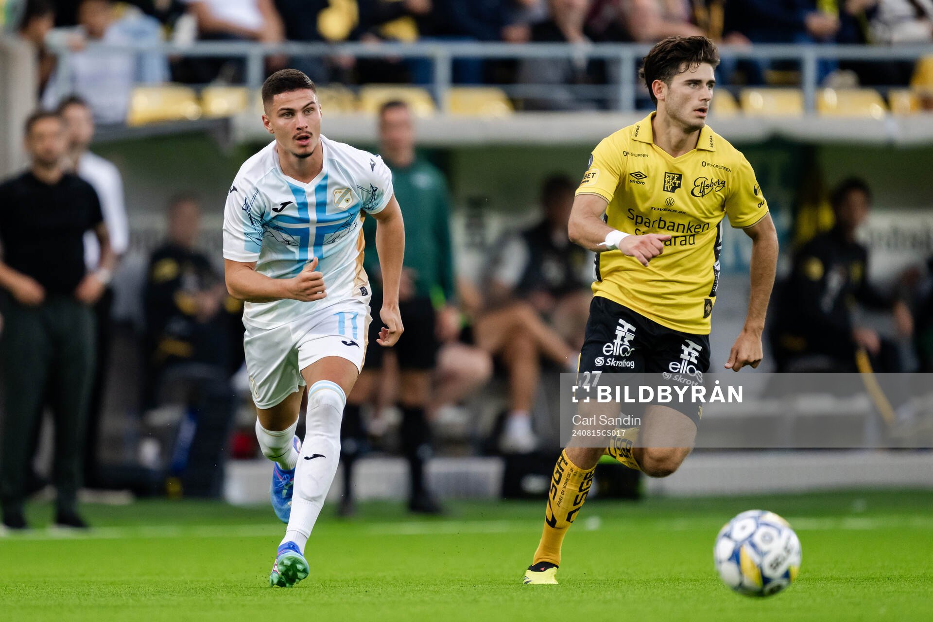 Franjo Ivanovic of Rijeka and Besfort Zeneli of Elfsborg