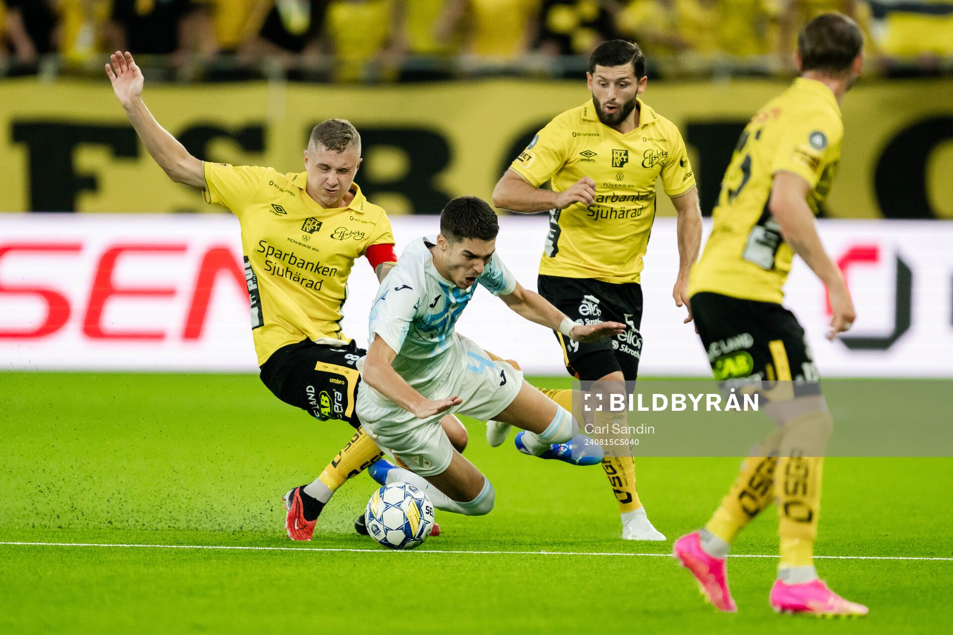 Sebastian Holmen of Elfsborg and Niko Jankovic of Rijeka