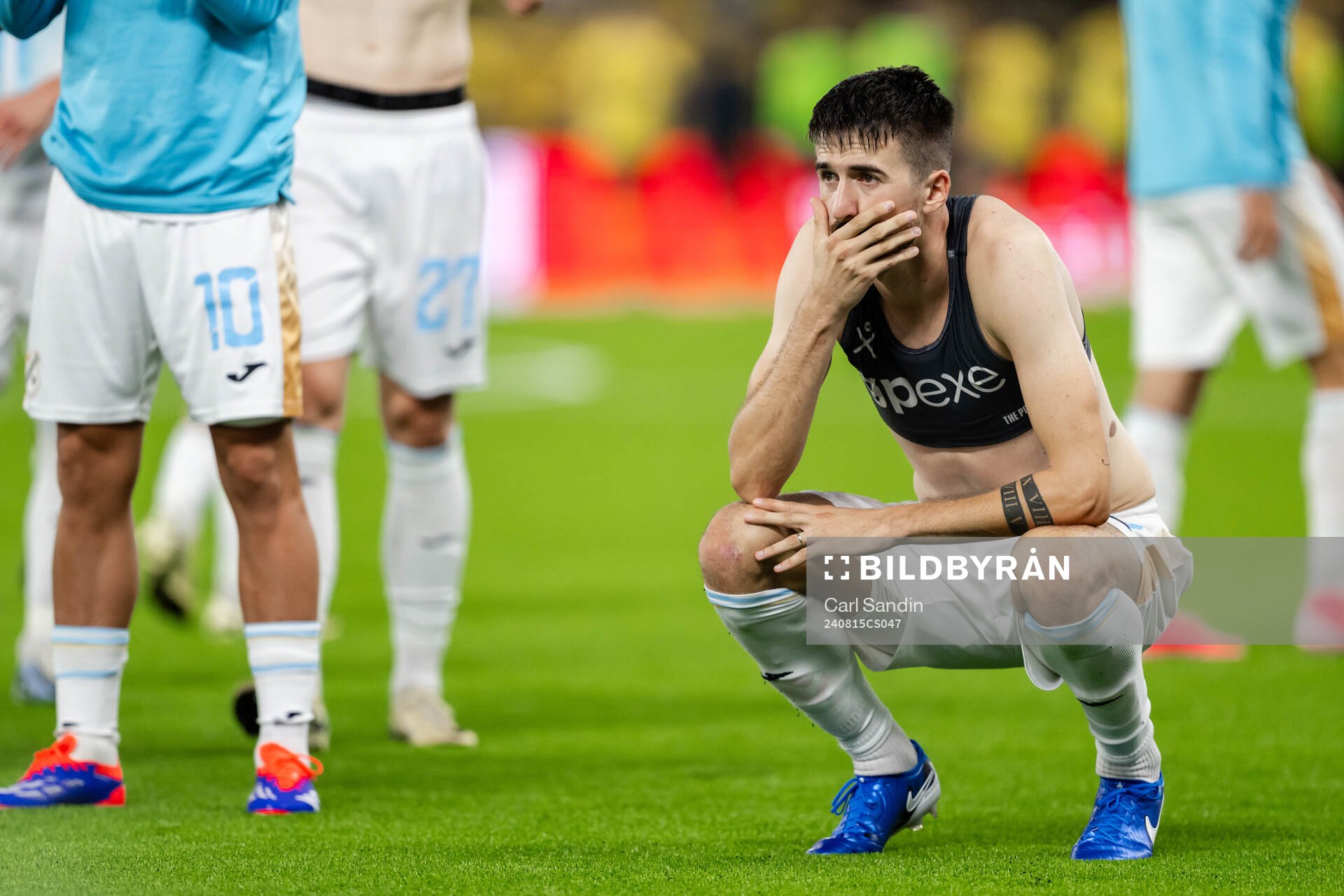 Stjepan Radeljic of Rijeka looks dejected