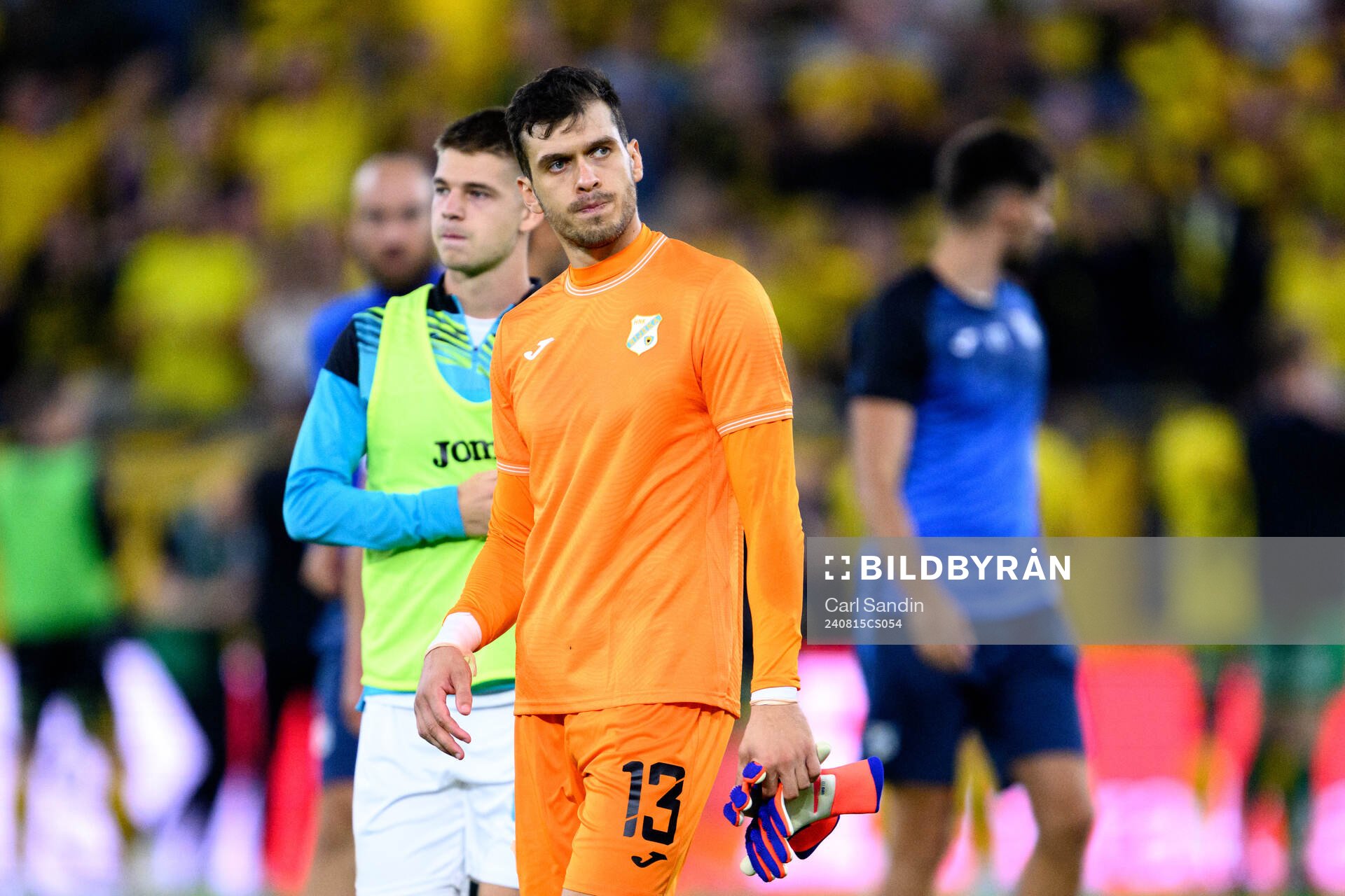 Goalkeeper Martin Zlomislic of Rijeka looks dejected