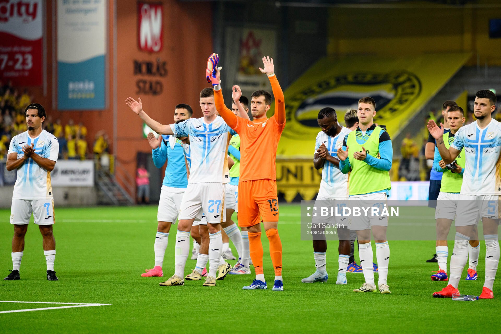 Goalkeeper Martin Zlomislic of Rijeka after the UEFA Europa League qualification match between Elfsborg and Rijeka on August 15, 2024 in Borås.