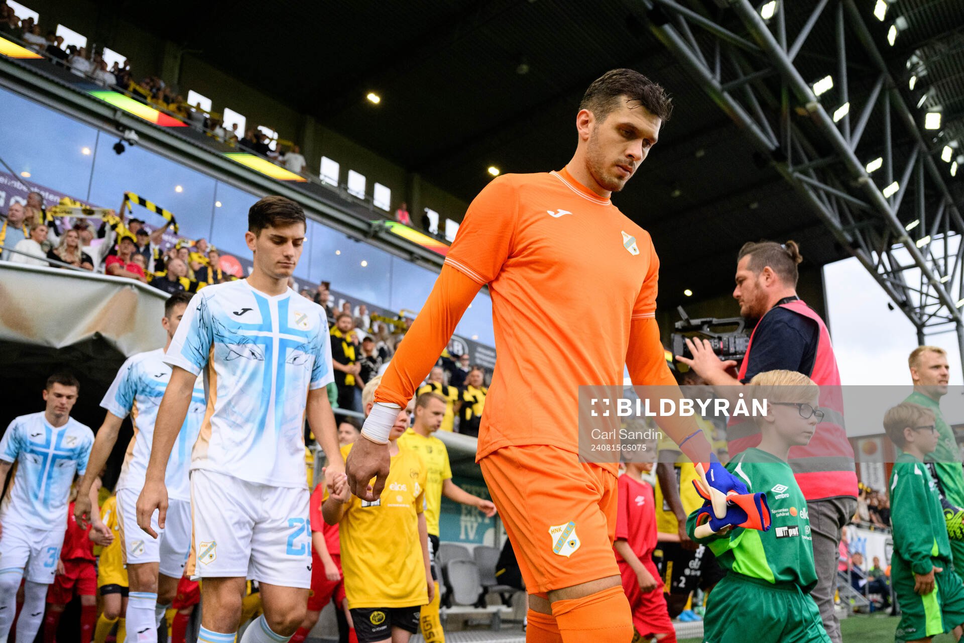 Goalkeeper Martin Zlomislic of Rijeka ahead of the UEFA Europa League qualification match between Elfsborg and Rijeka on August 15, 2024 in Borås.