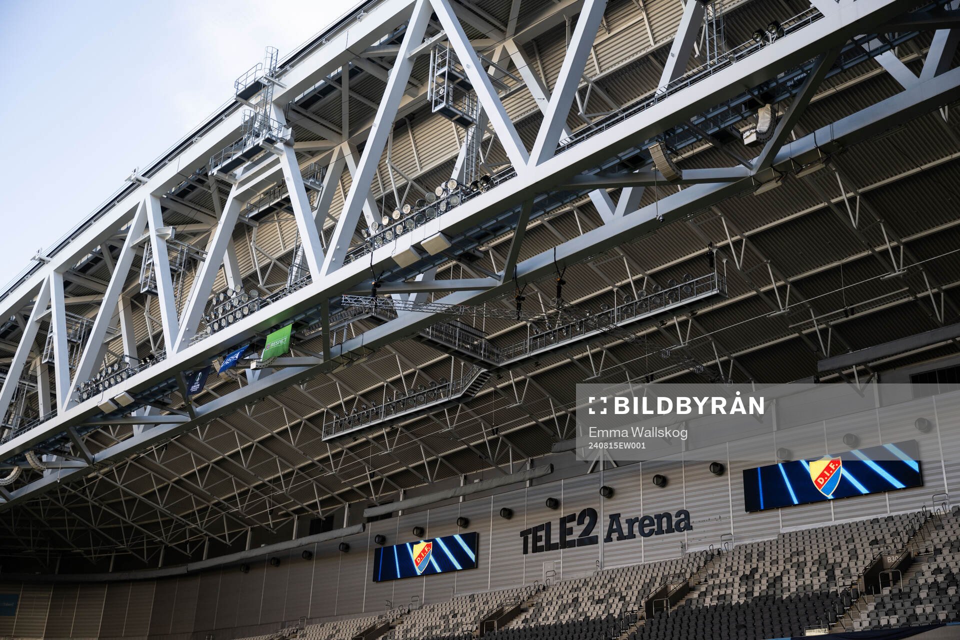 Interior view of Tele2 Arena