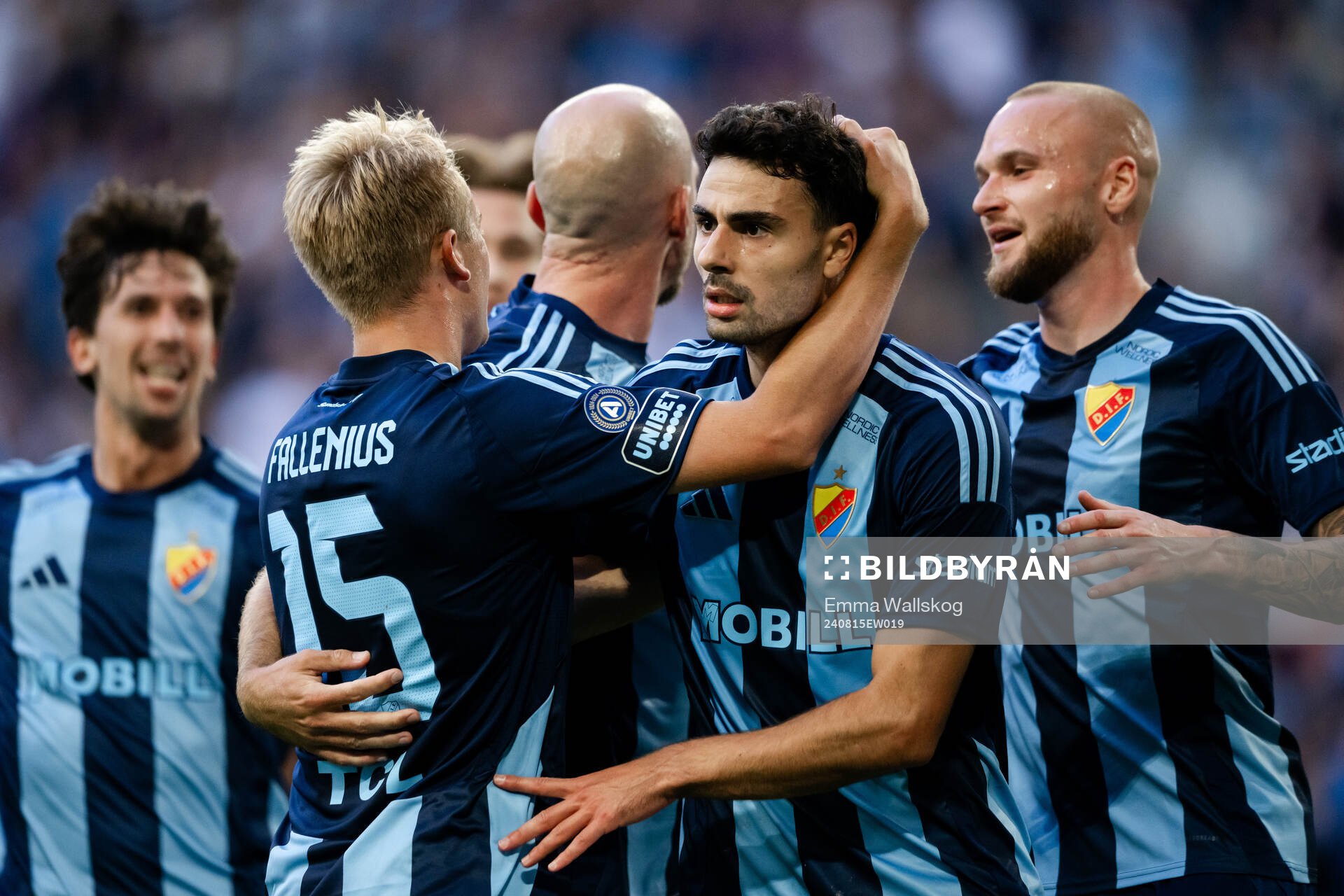 Deniz Hummet of Djurgården celebrates the 2-1 goal