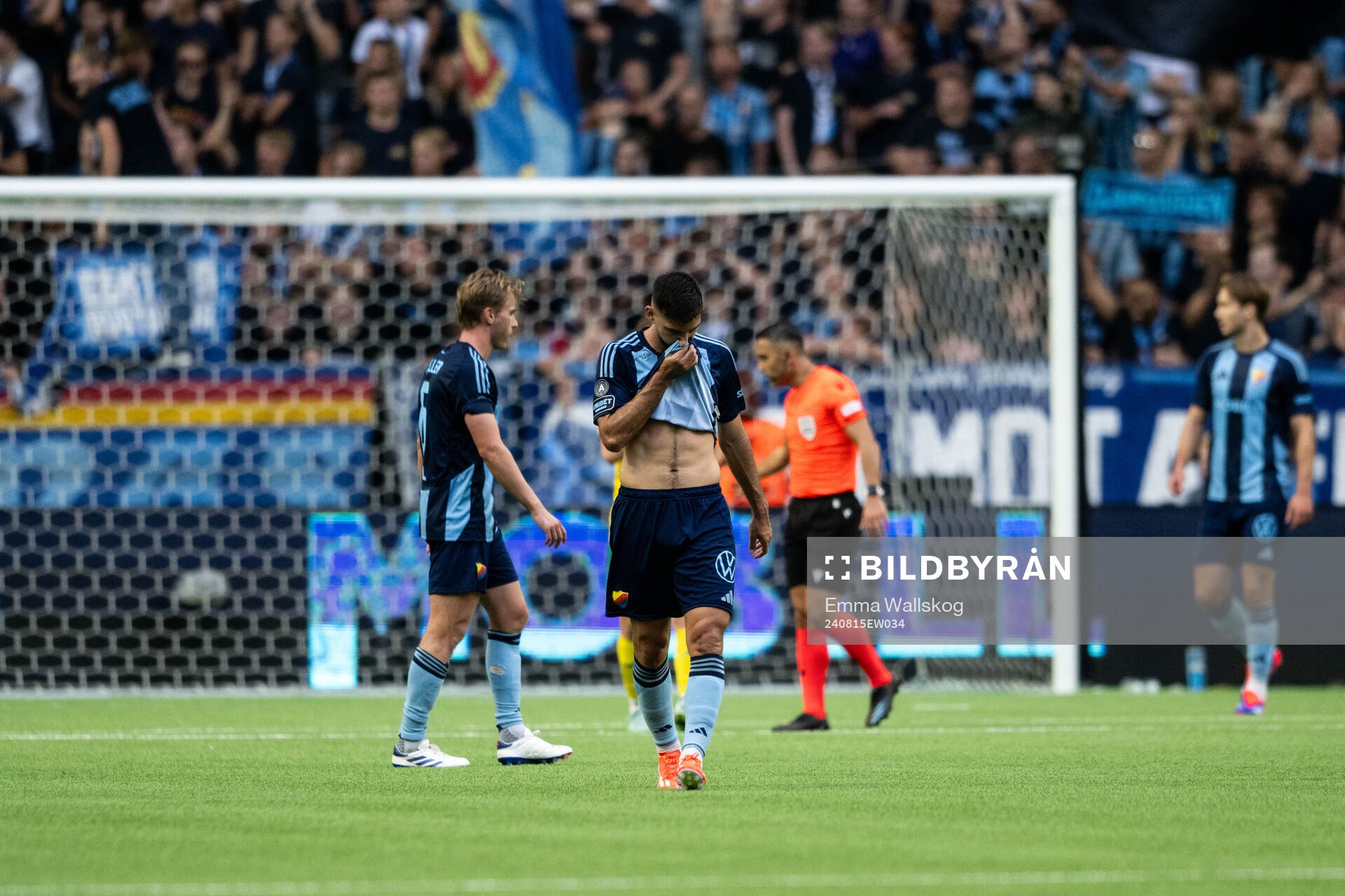 Besard Sabovic of Djurgården looks dejected