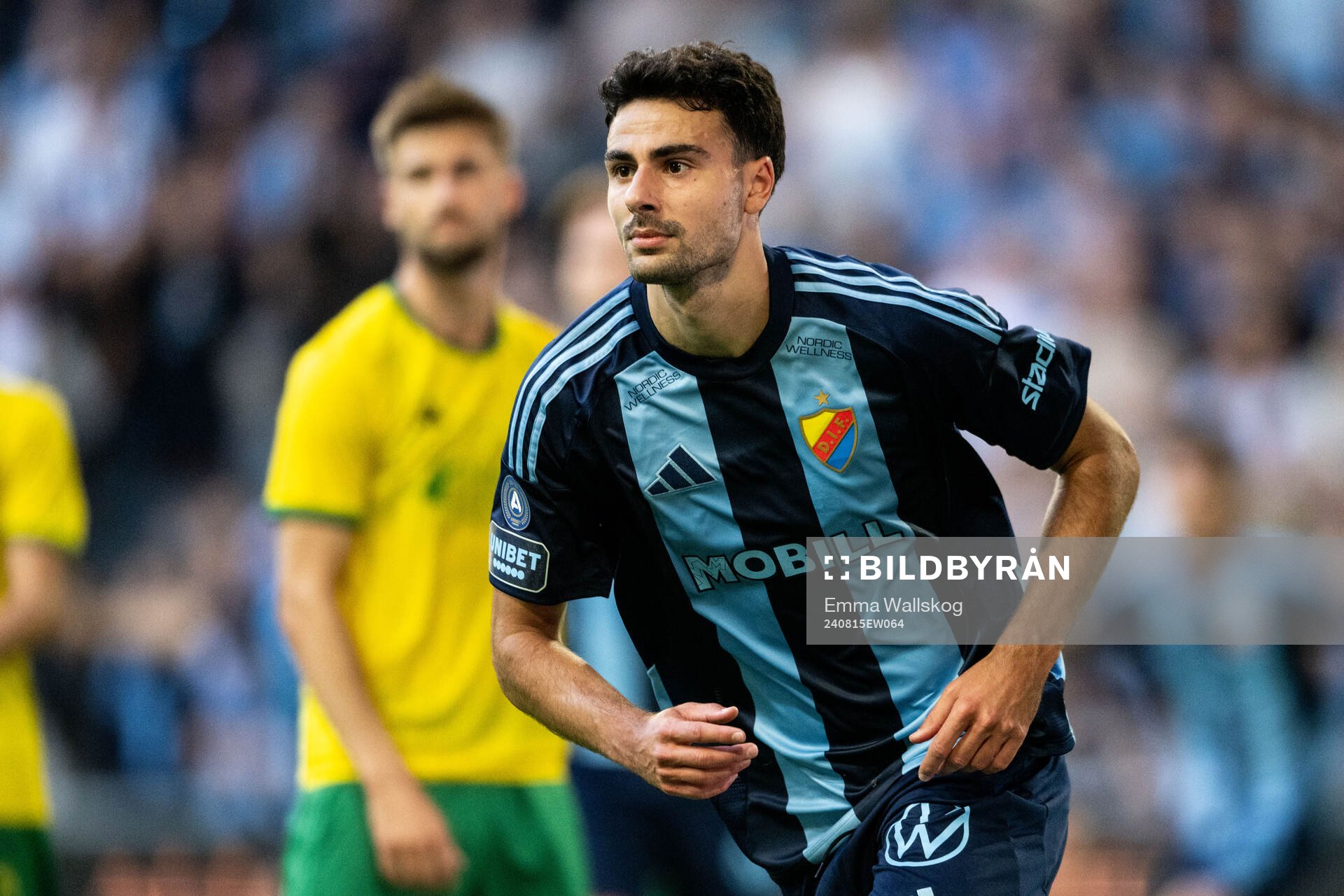 Deniz Hummet of Djurgården celebrates