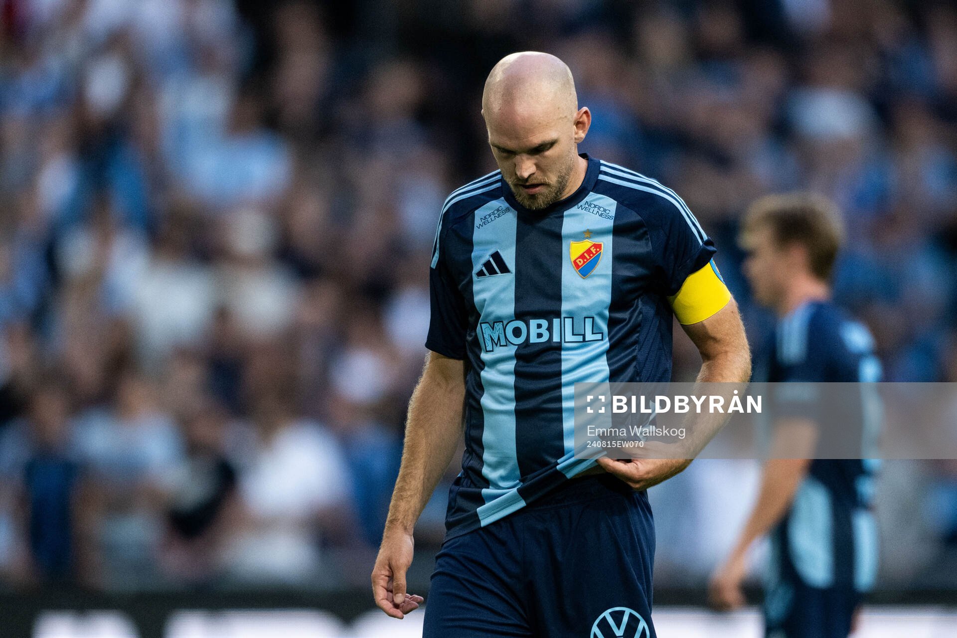 Marcus Danielson of Djurgården looks dejected