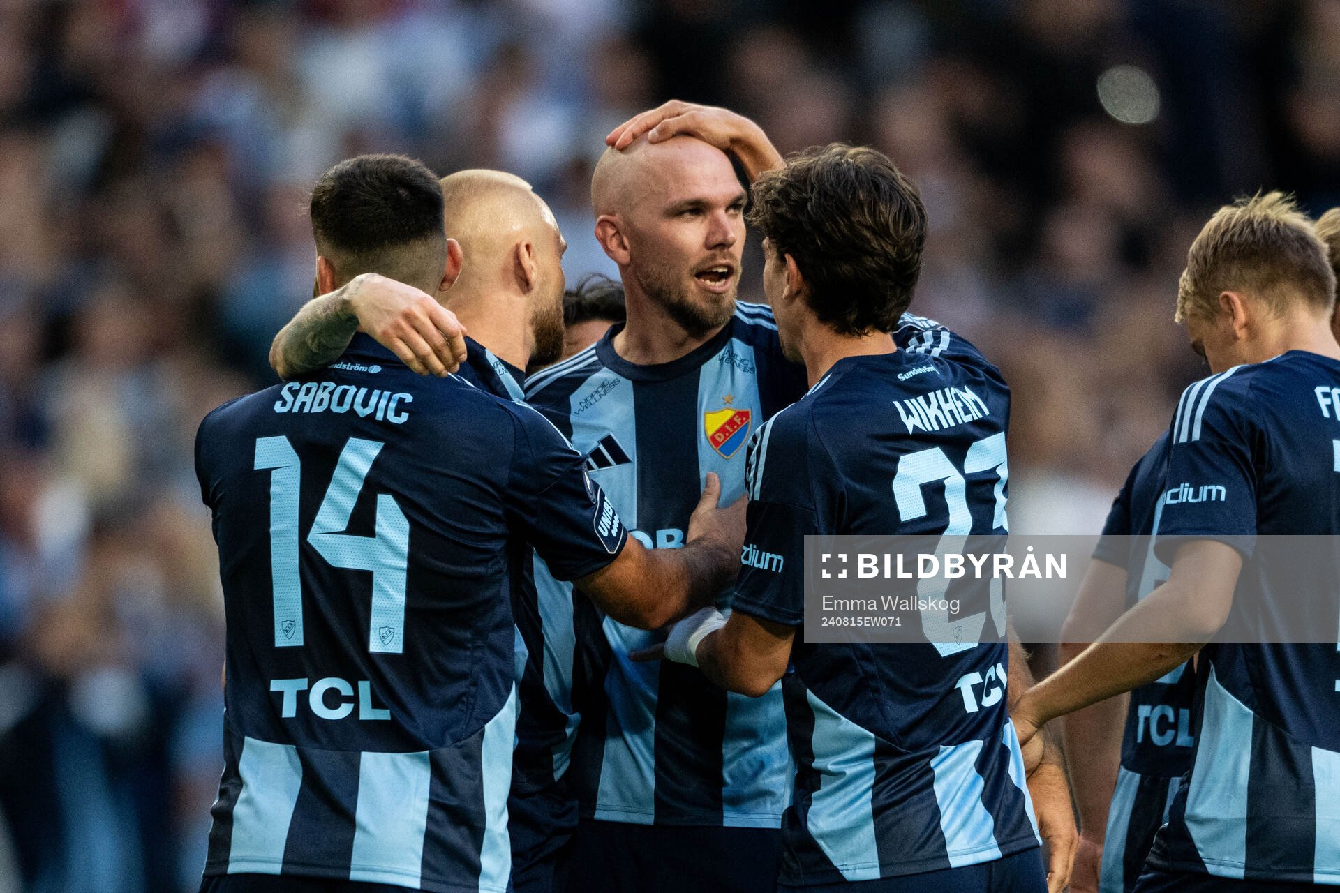 Adam Ståhl and Marcus Danielson of Djurgården celebrate