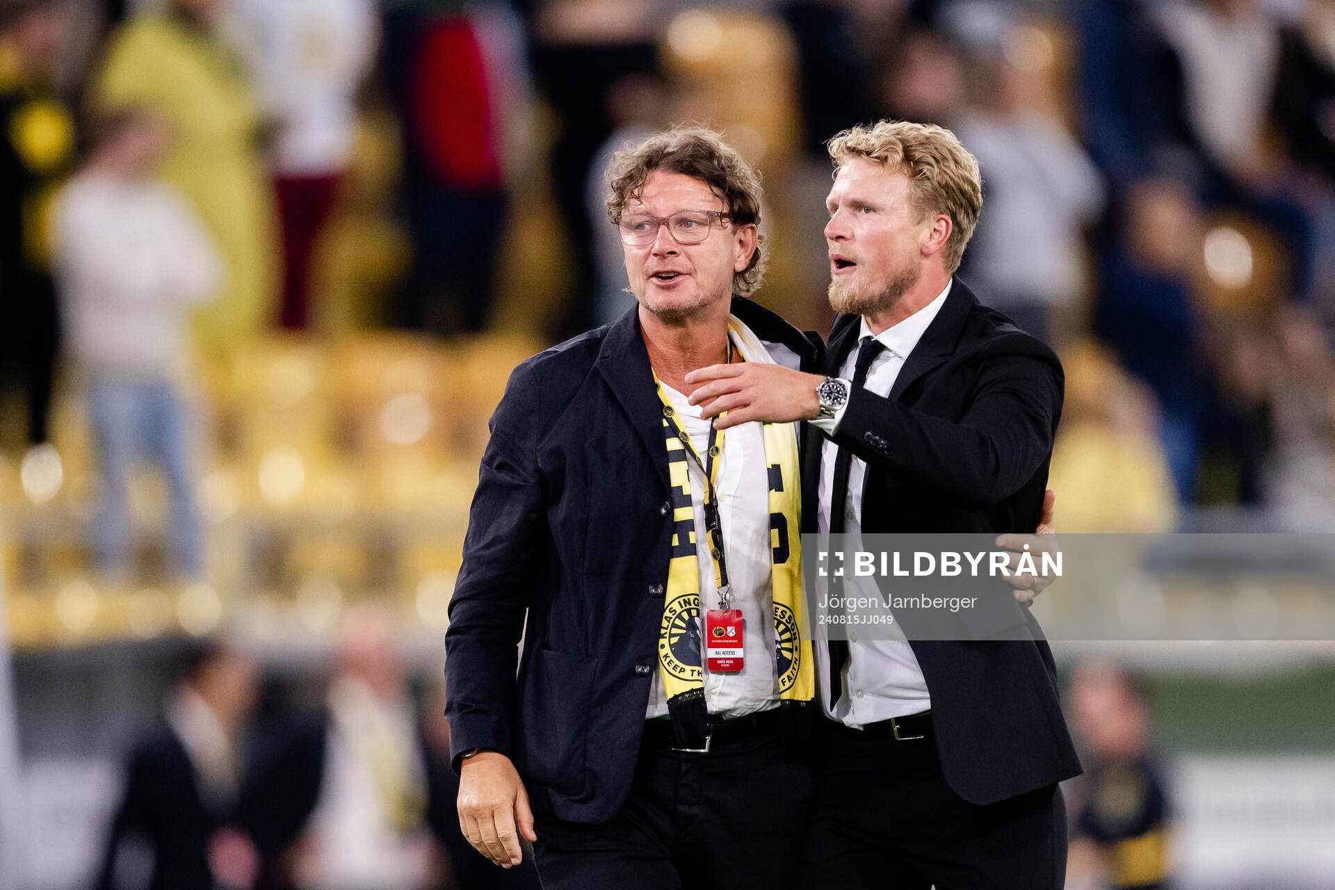 Stefan Andreasson, club president and Manager Oscar
