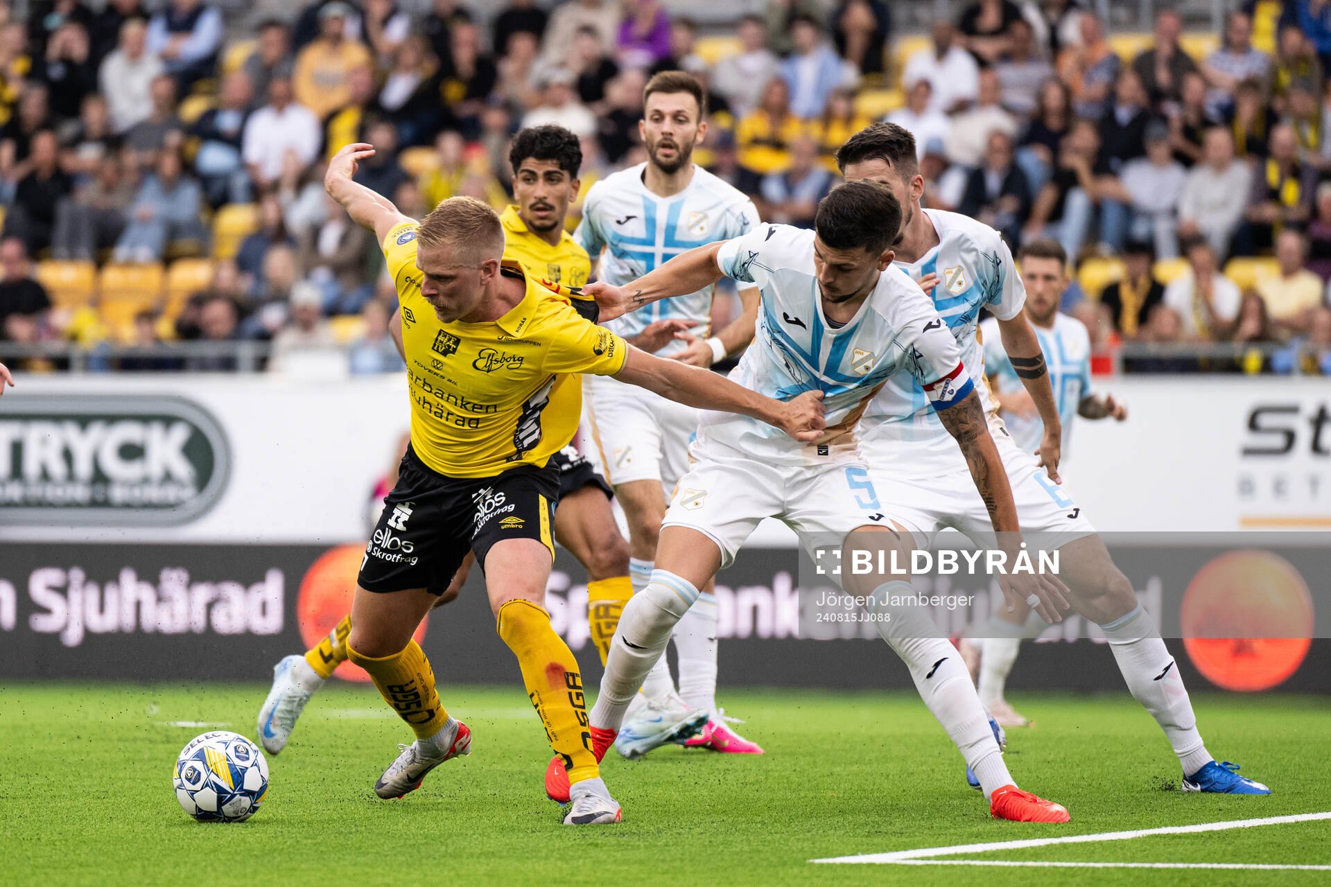 Per Frick of Elfsborg and Niko Galesic of Rijeka
