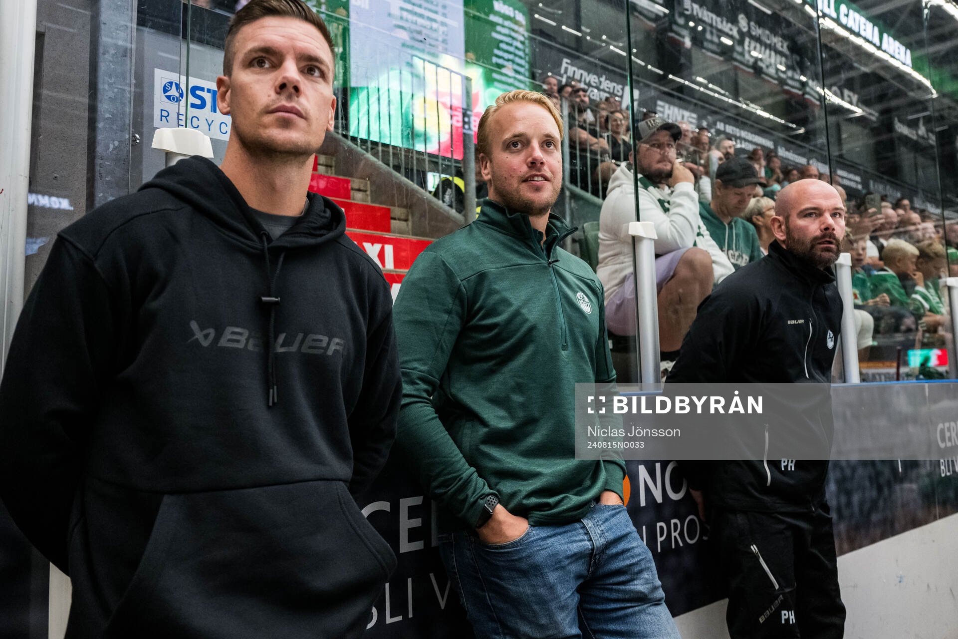 Rögles sportchef Hampus Sjöström och målvaktstränare