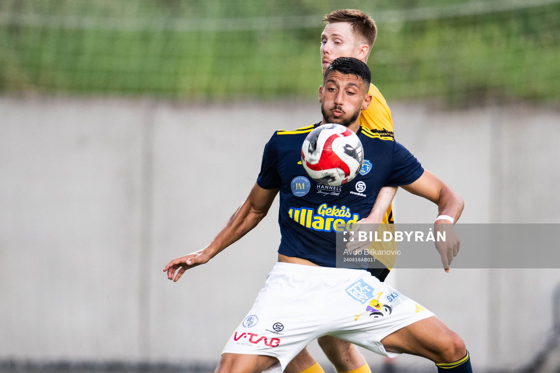 Falkenbergs FFs Leonardo Farah Shahin och Lund BKs Dennis