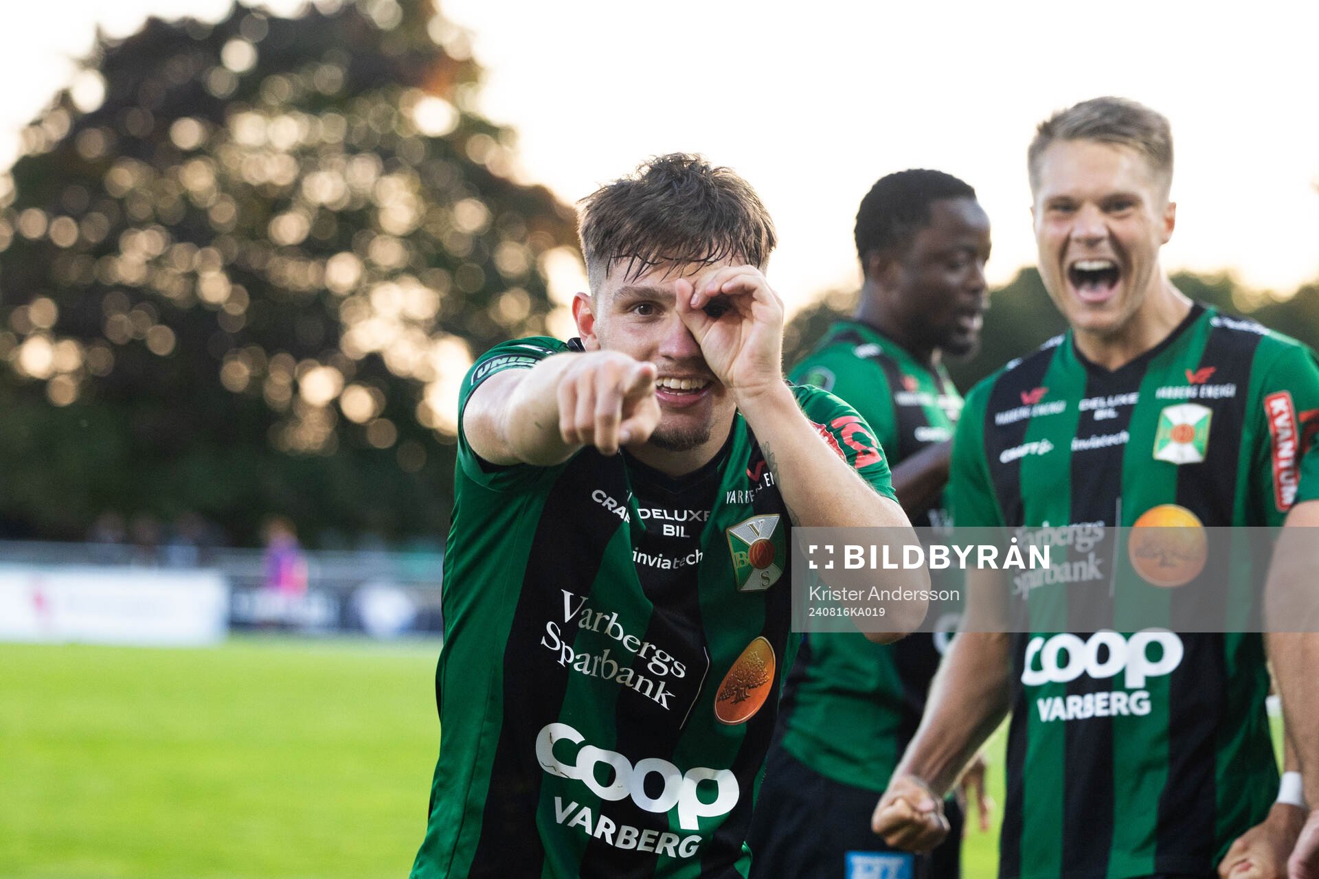 Varbergs Isak Bjerkebo jublar