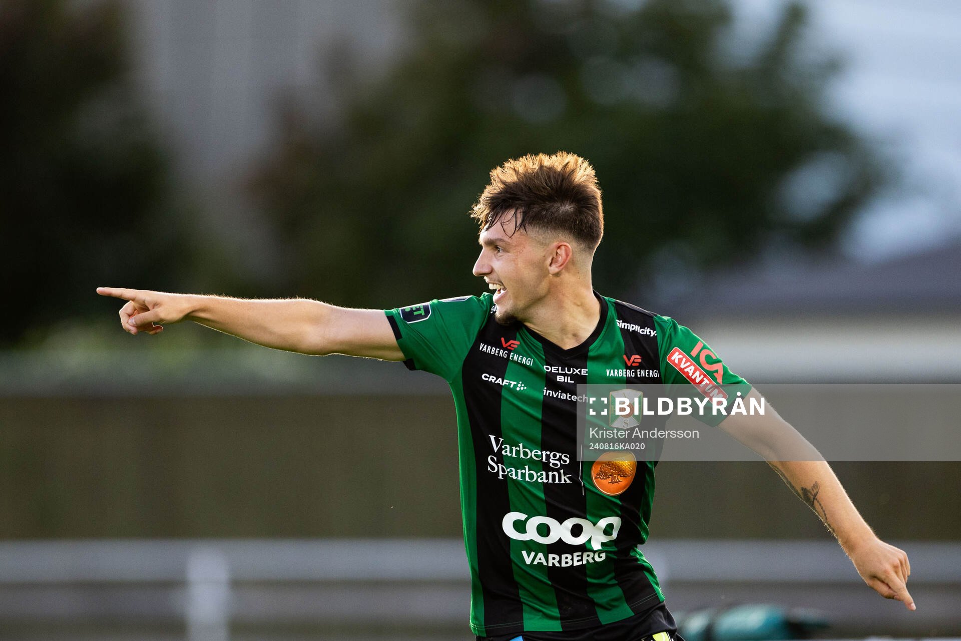 Varbergs Isak Bjerkebo jublar