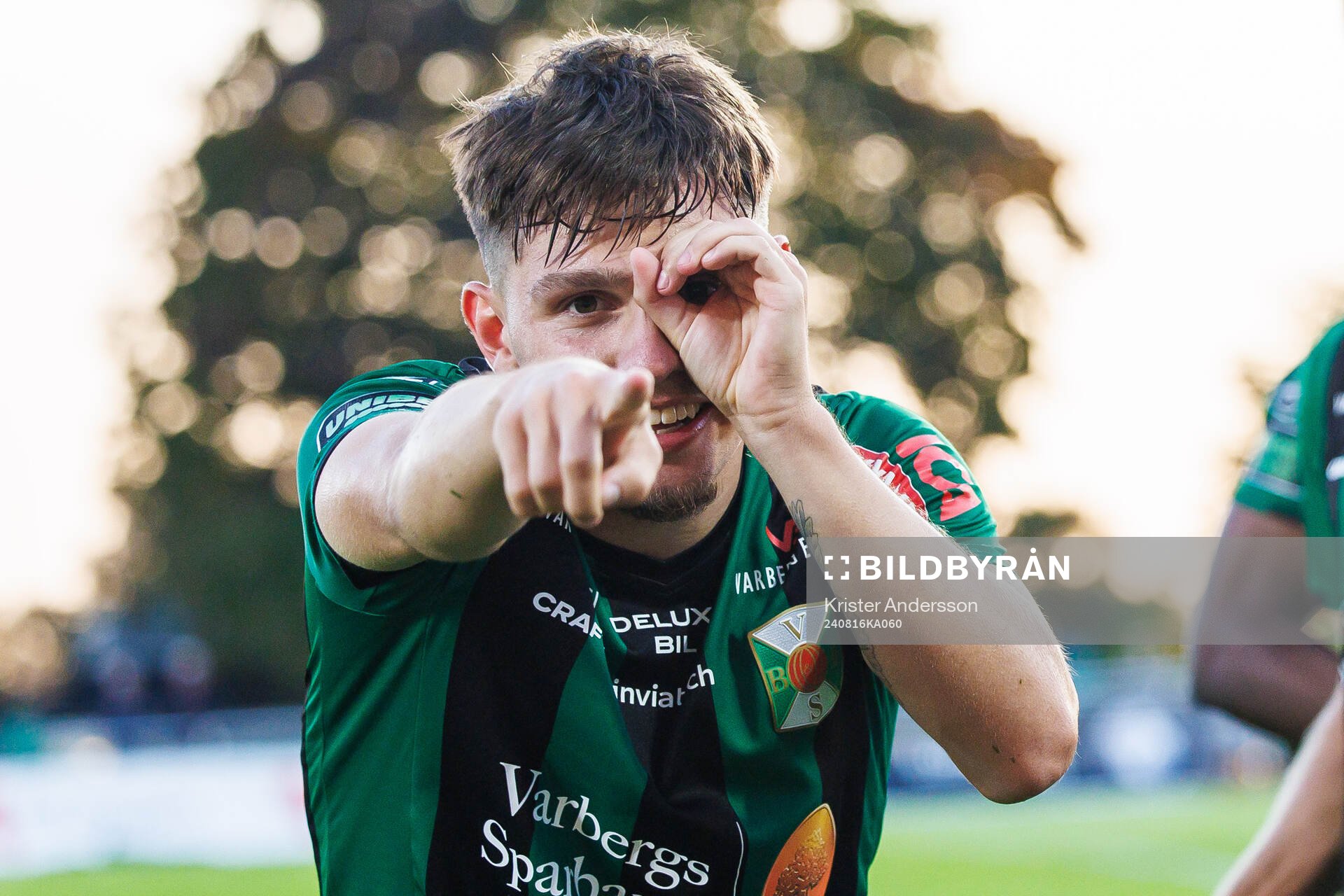 Varbergs Isak Bjerkebo jublar