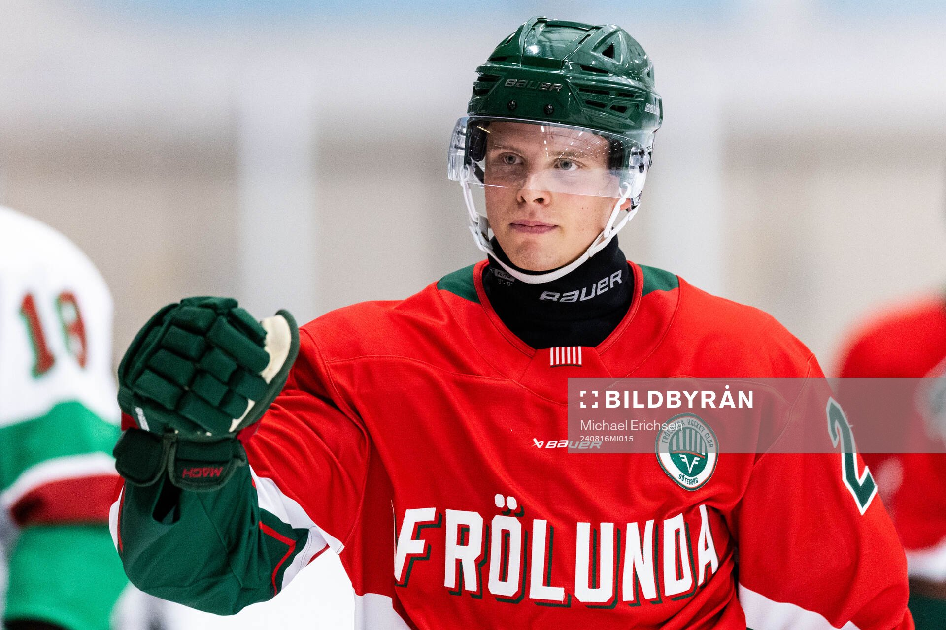 Frölundas Isac Heens jublar
