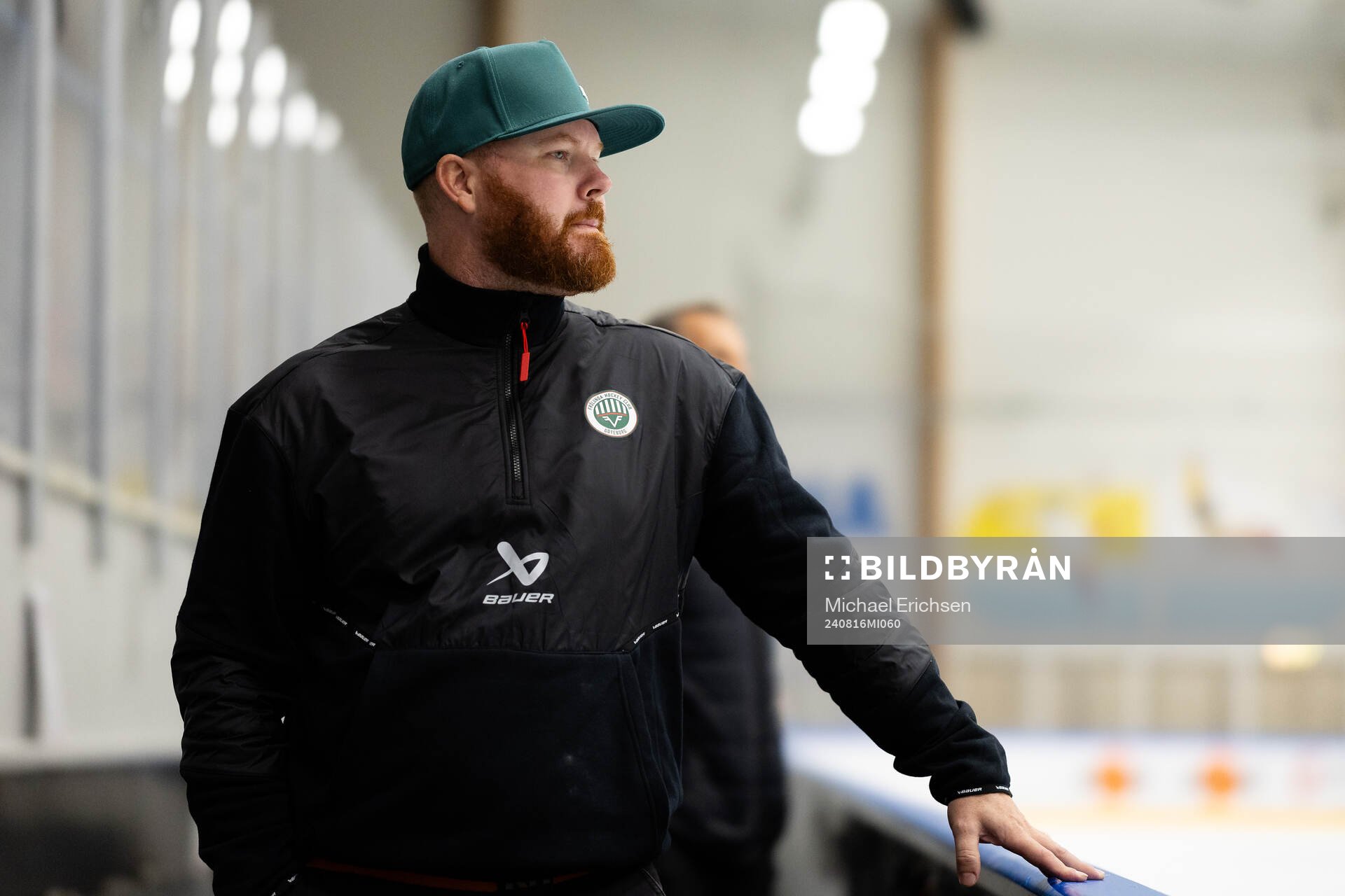 Frölundas materialförvaltare Andy Fagerström innan