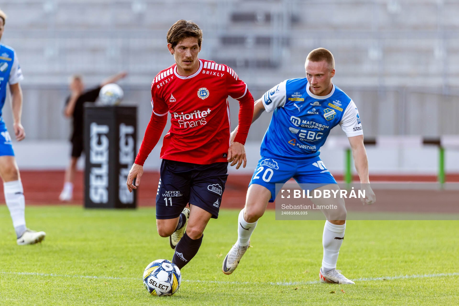 Utsiktens Robin Book och IK Oddevolds Adam Engelbrektsson
