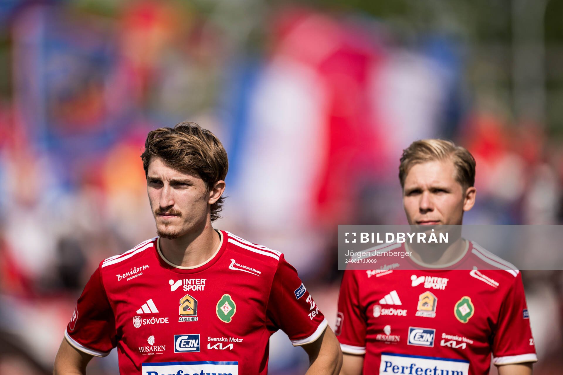 Skövde AIKs Hugo Engström och Samuel Sörman