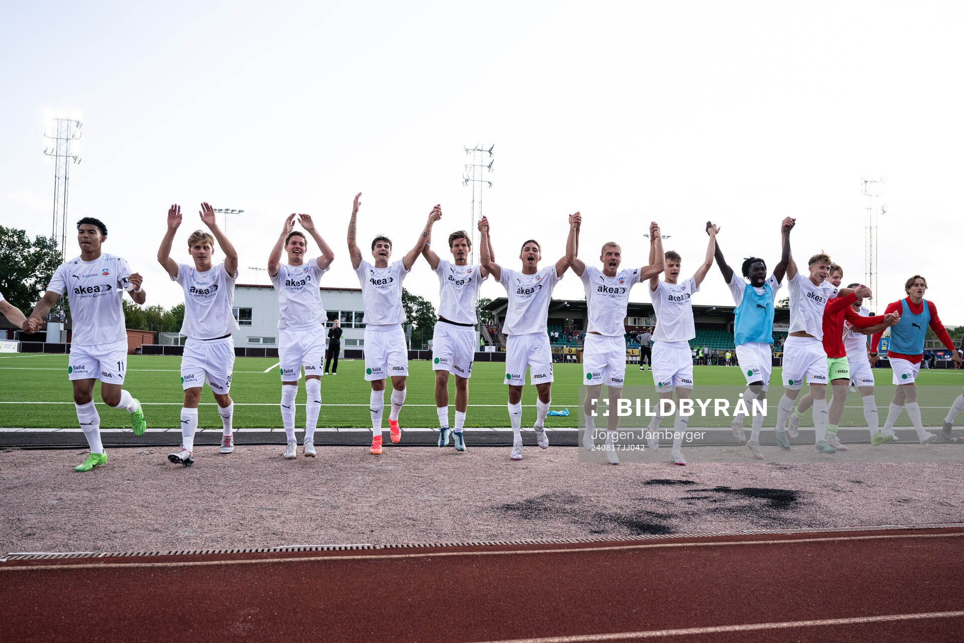 Helsingborgs spelare jublar