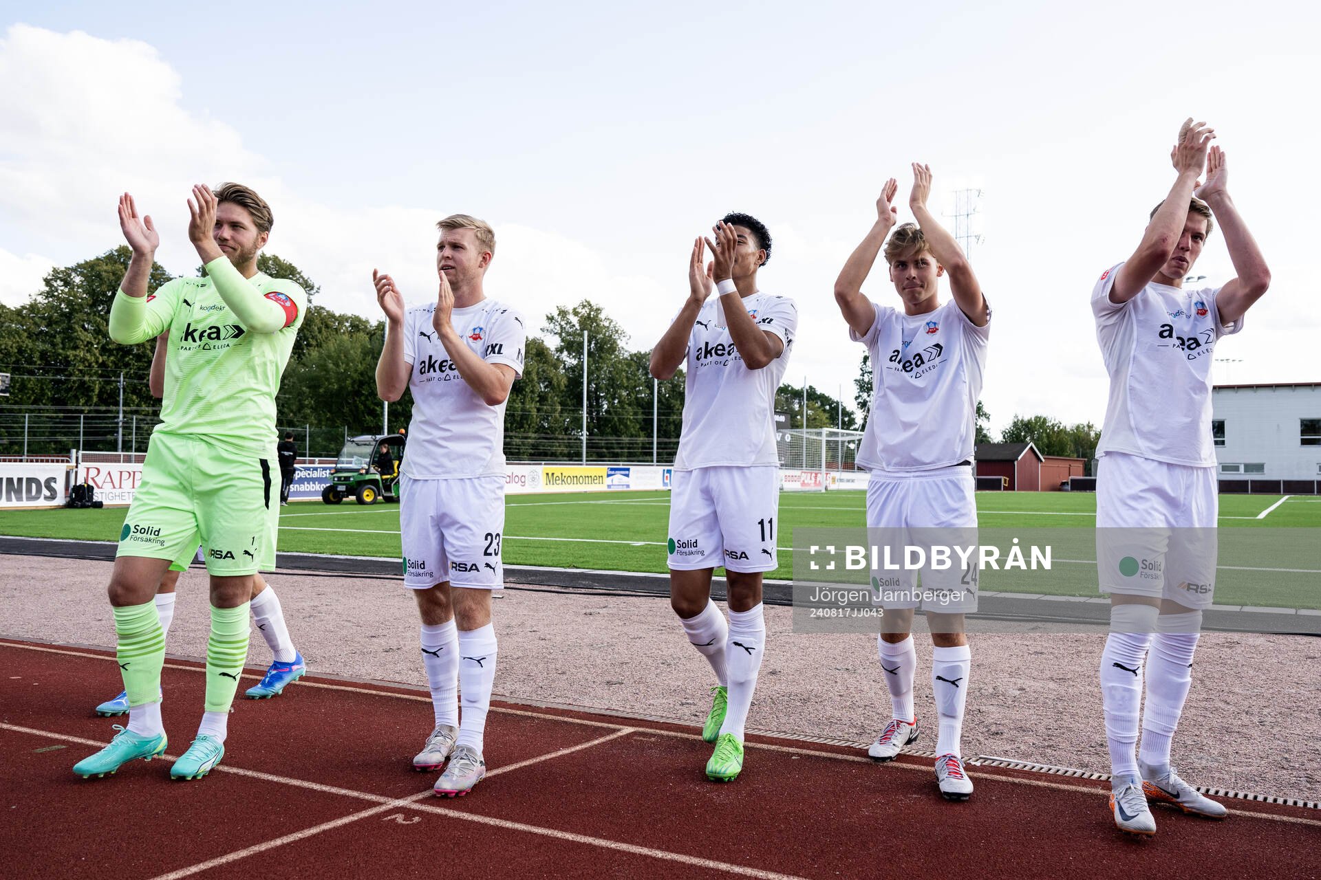 Helsingborgs spelare jublar