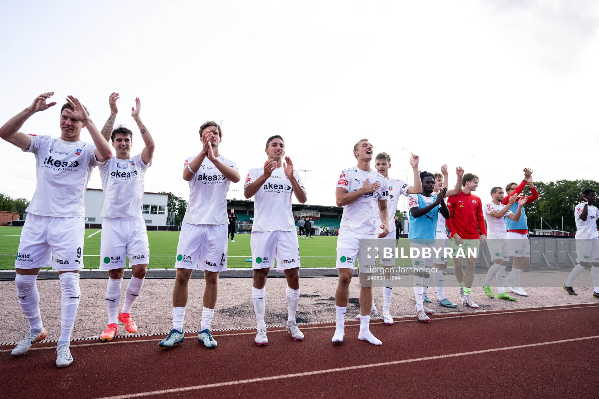 Helsingborgs spelare jublar