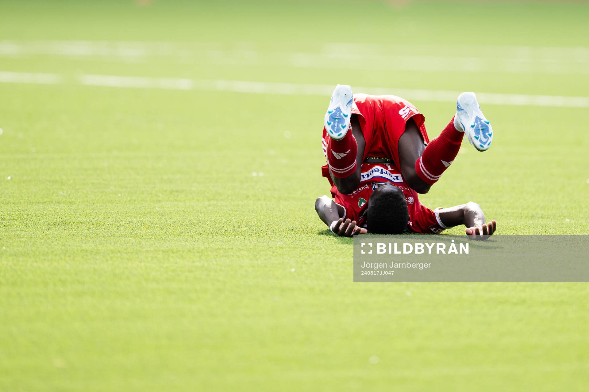 Skövde AIKs Mamadou Ousmane Diagne deppar