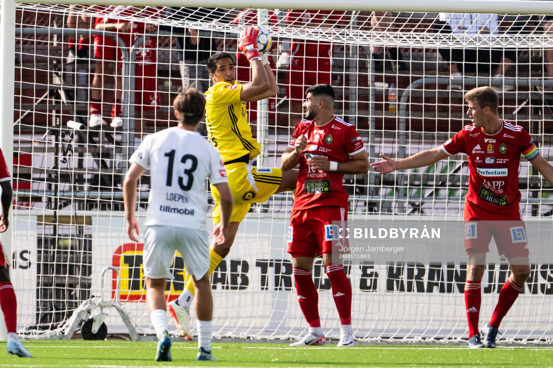 Skövde AIKs målvakt Adrian Zendejas
