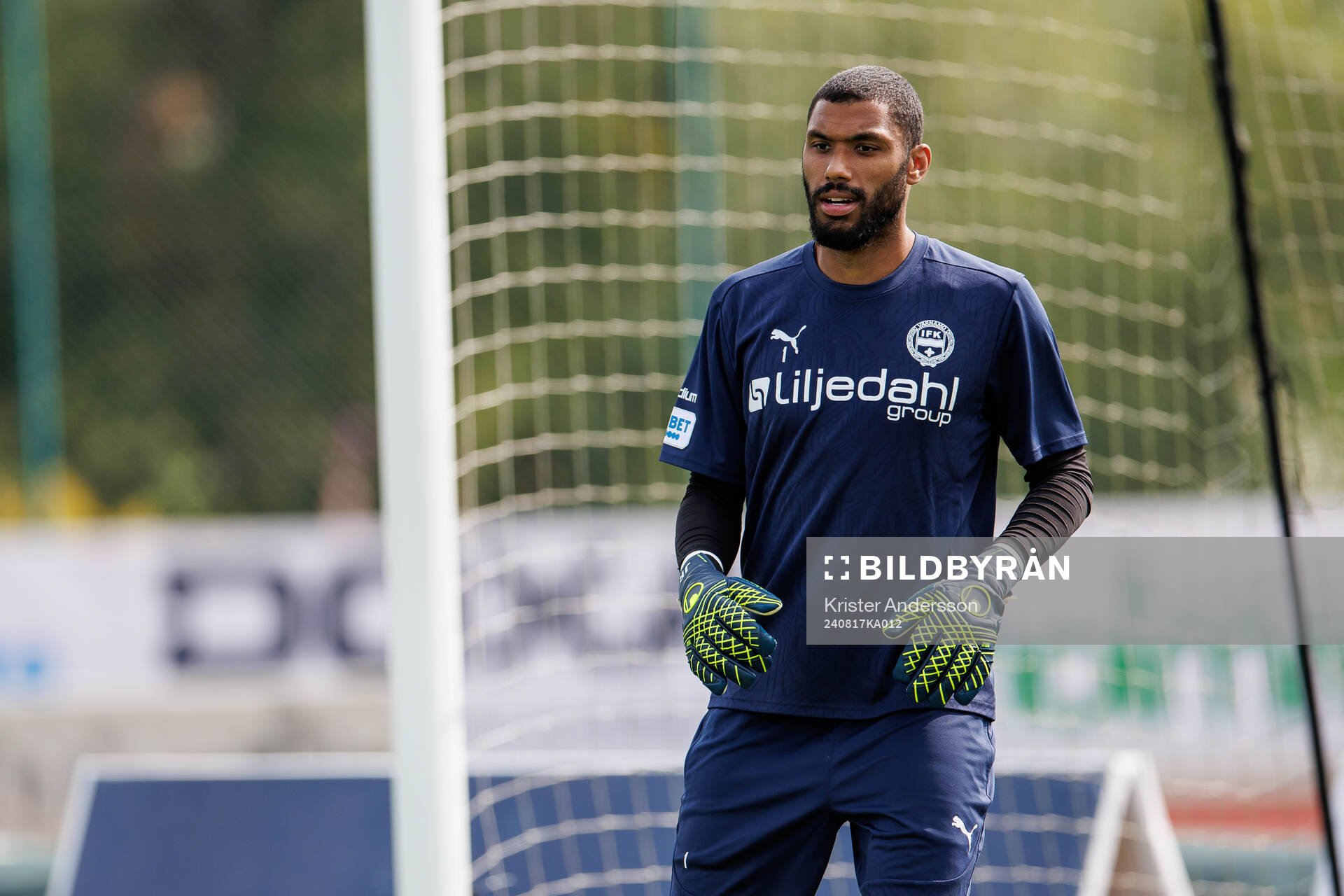 Värnamos målvakt Jonathan Ursin Rasheed