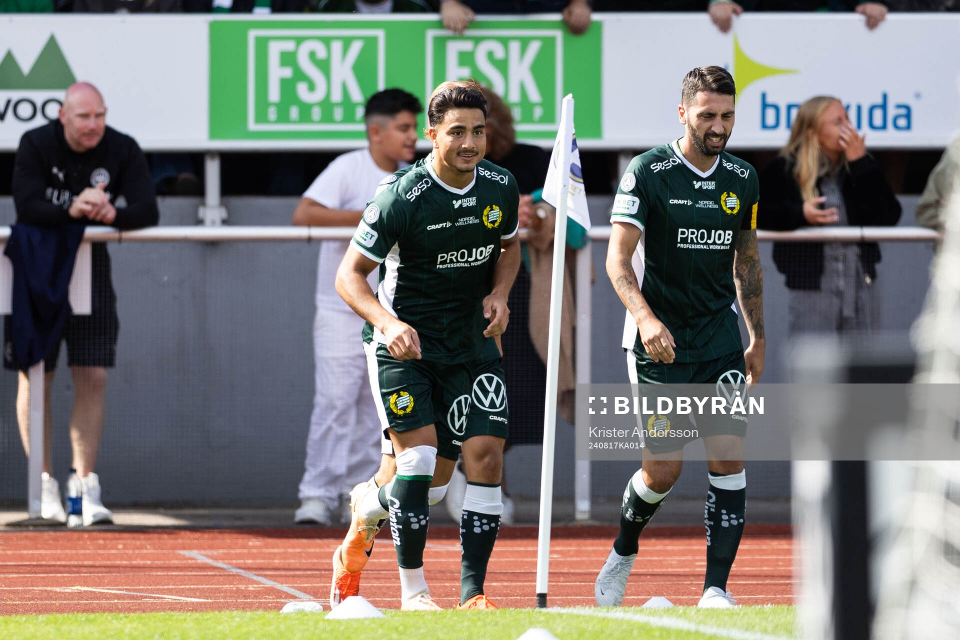 Hammarbys Jusef Erabi jublar