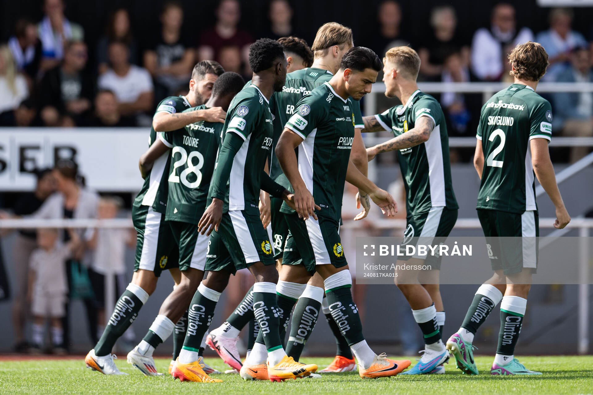 Hammarbys Jusef Erabi jublar