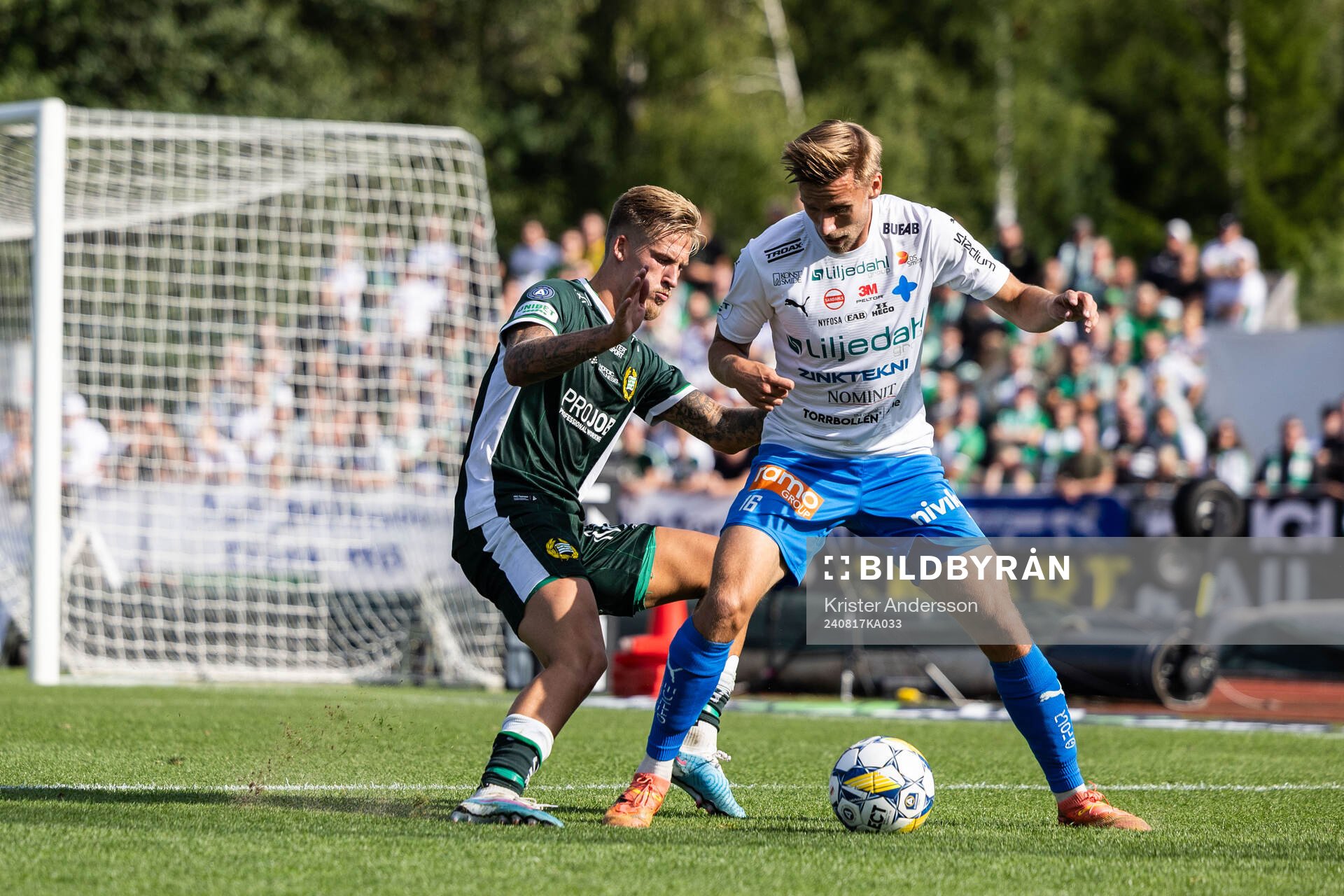 Hammarbys Fredrik Hammar och Värnamos Albin Lohikangas