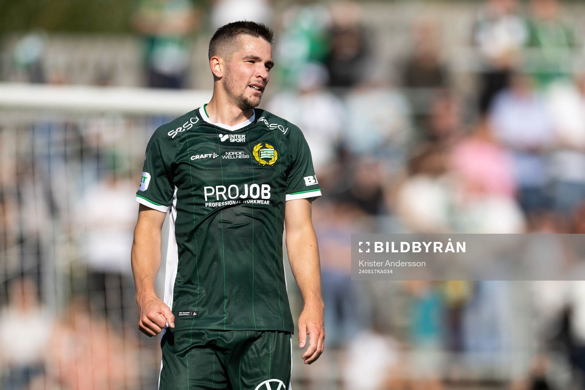 Hammarbys Oscar Johansson Schellhas jublar