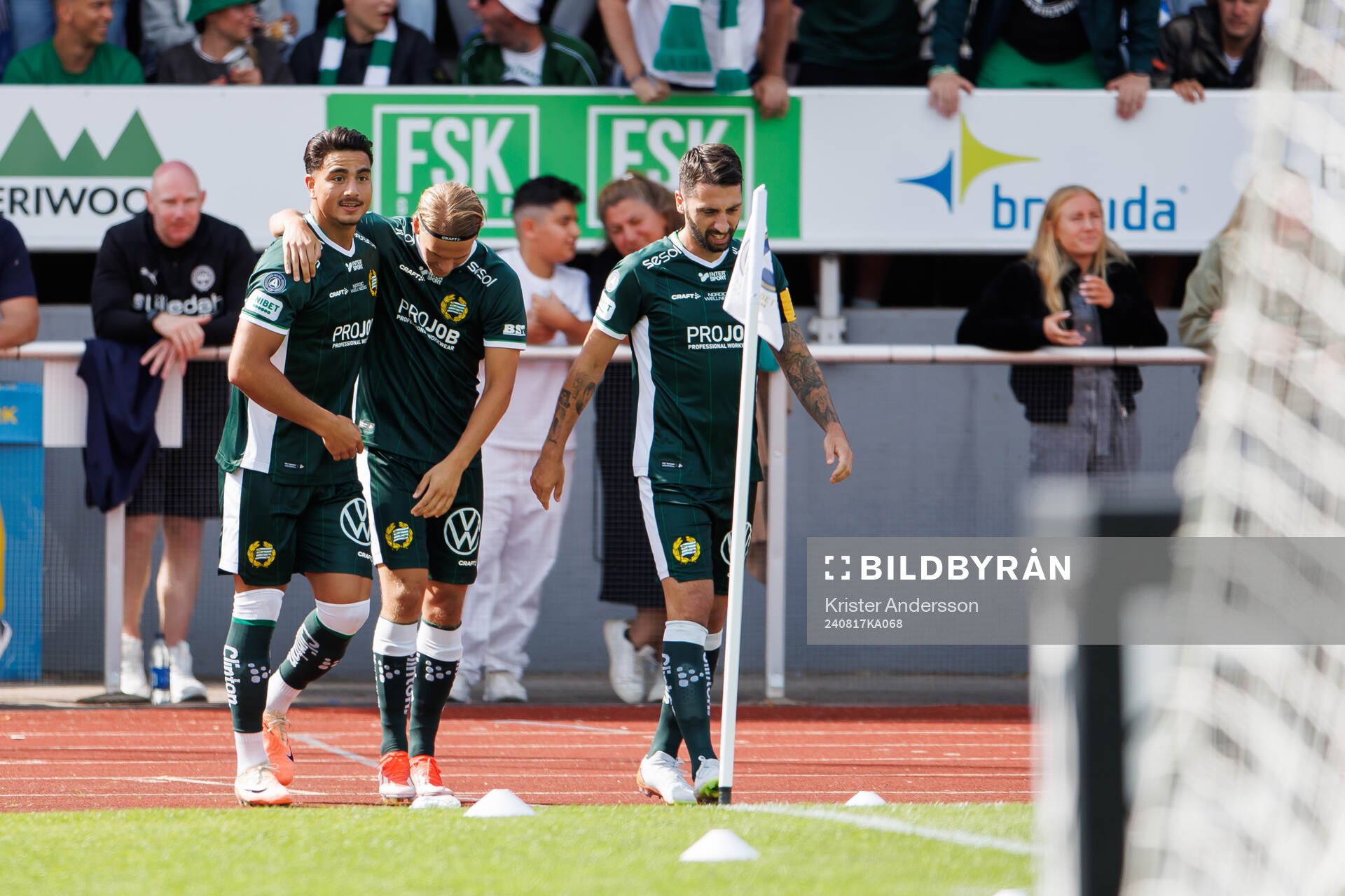 Hammarbys Jusef Erabi jublar