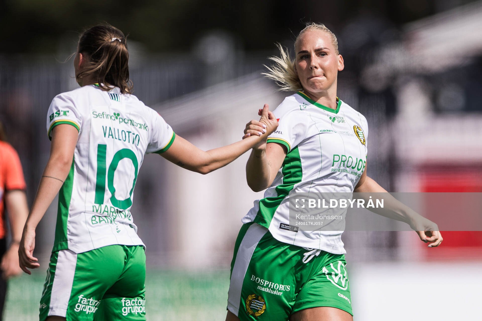 Hammarbys Cathinka Tandberg och Smilla Vallotto