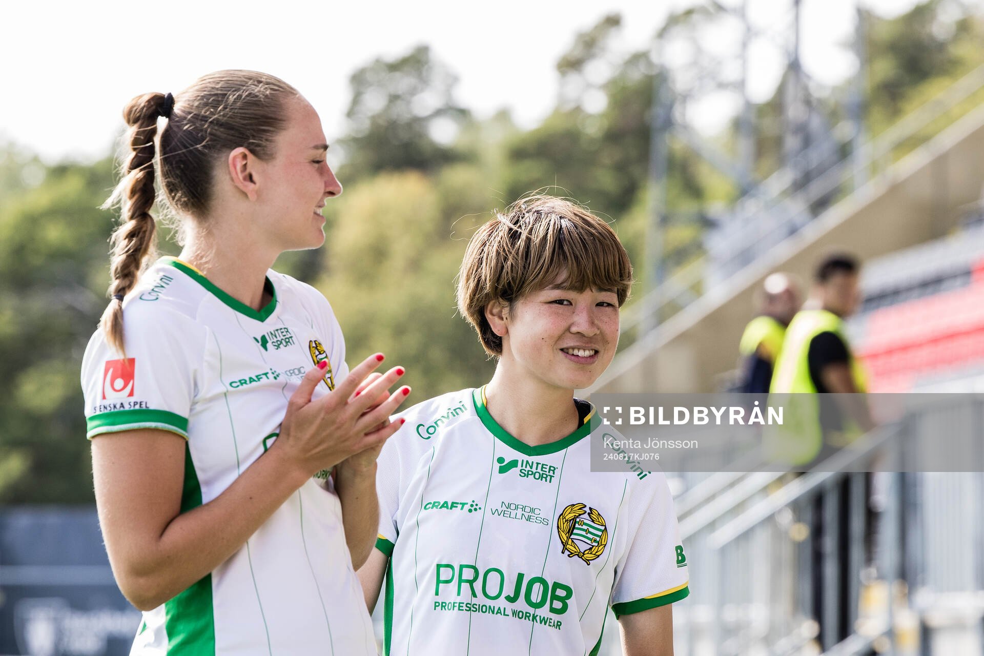 Hammarbys Vilde Hasund och Asato Miyagawa