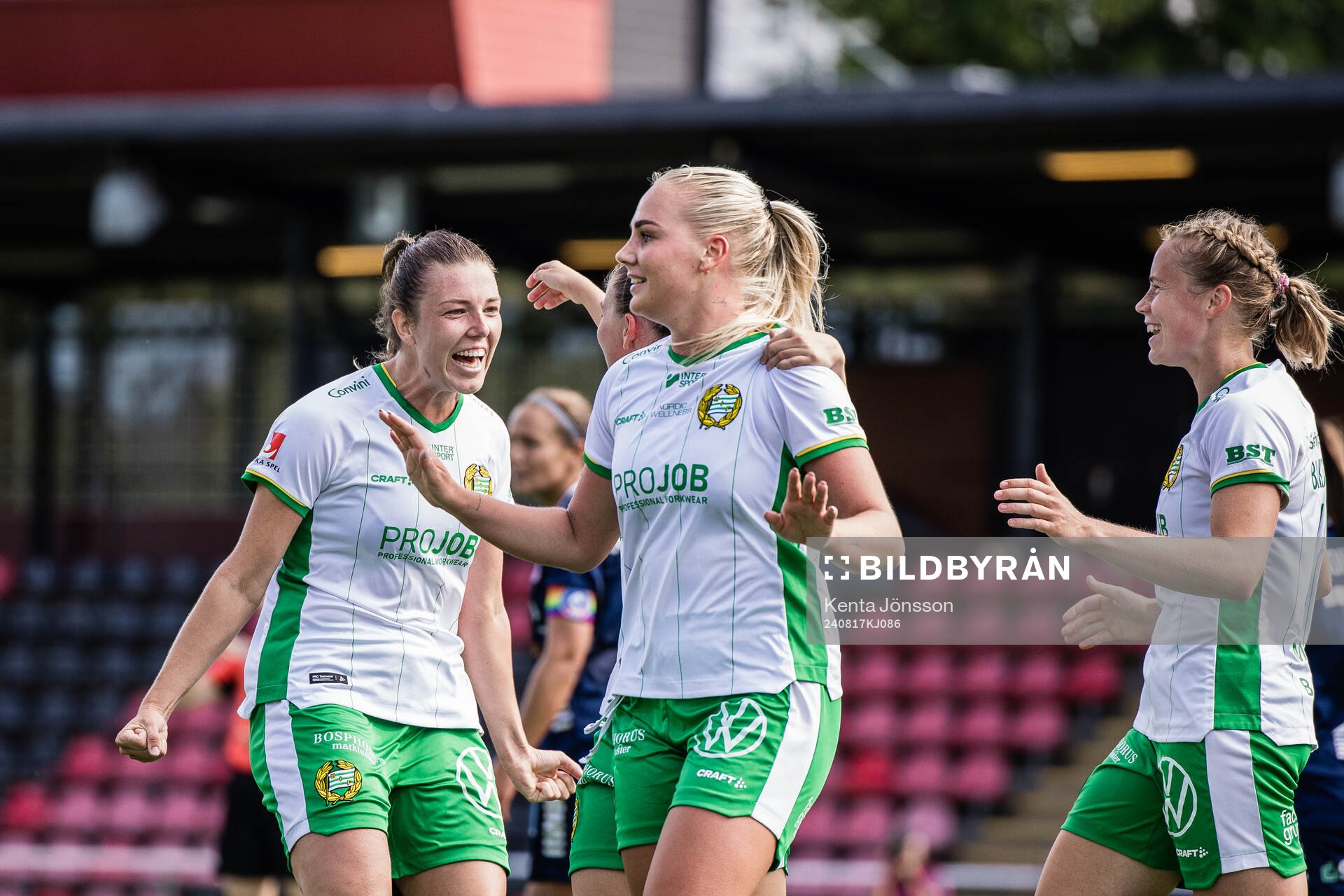Hammarbys Cathinka Tandberg jublar