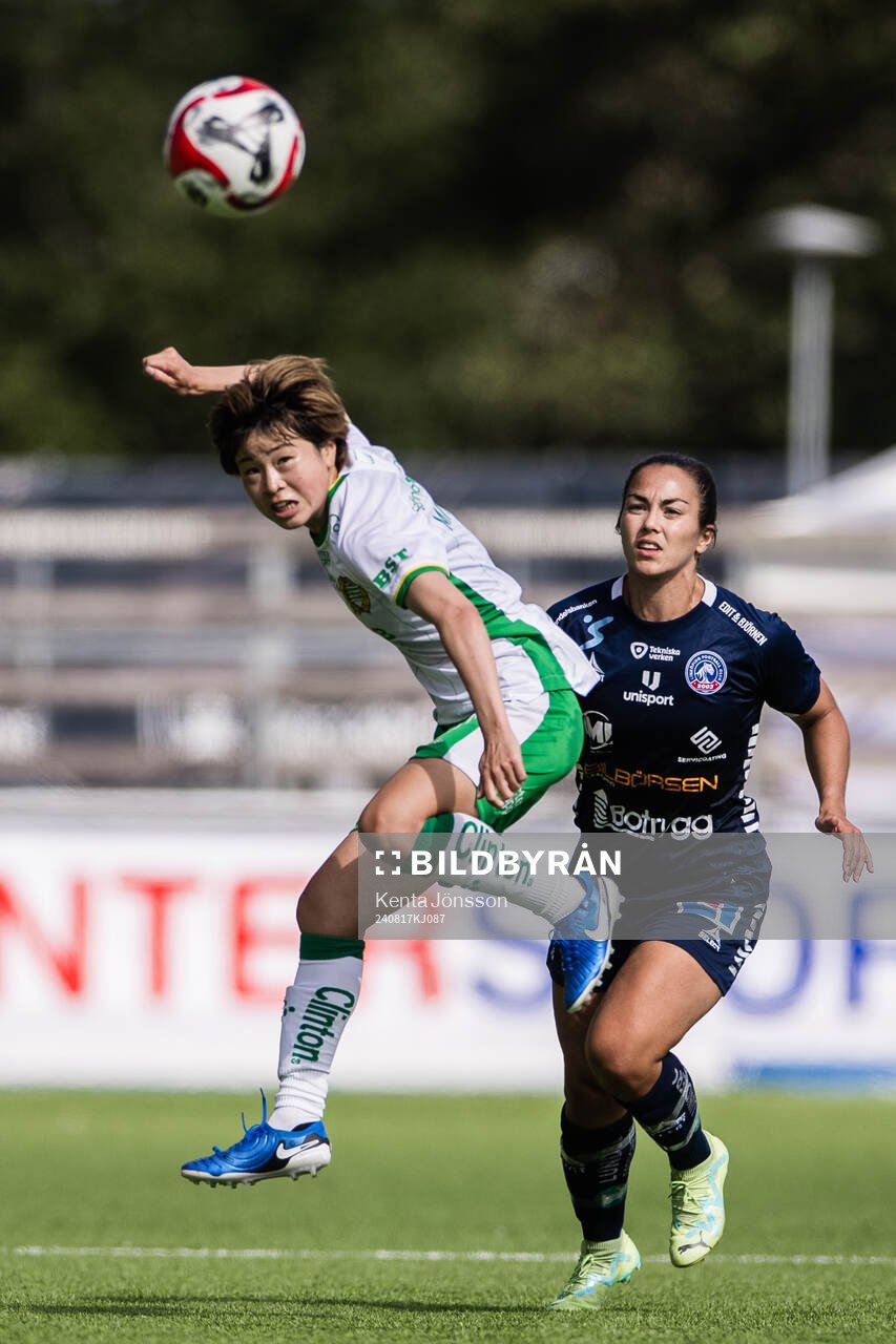 Hammarbys Asato Miyagawa och Linköpings Angela Beard