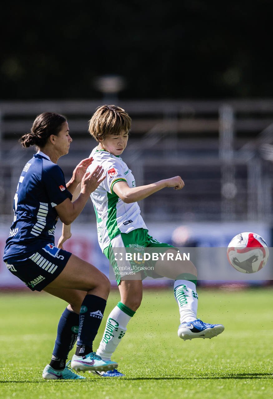 Linköpings Angela Beard och Hammarbys Asato Miyagawa