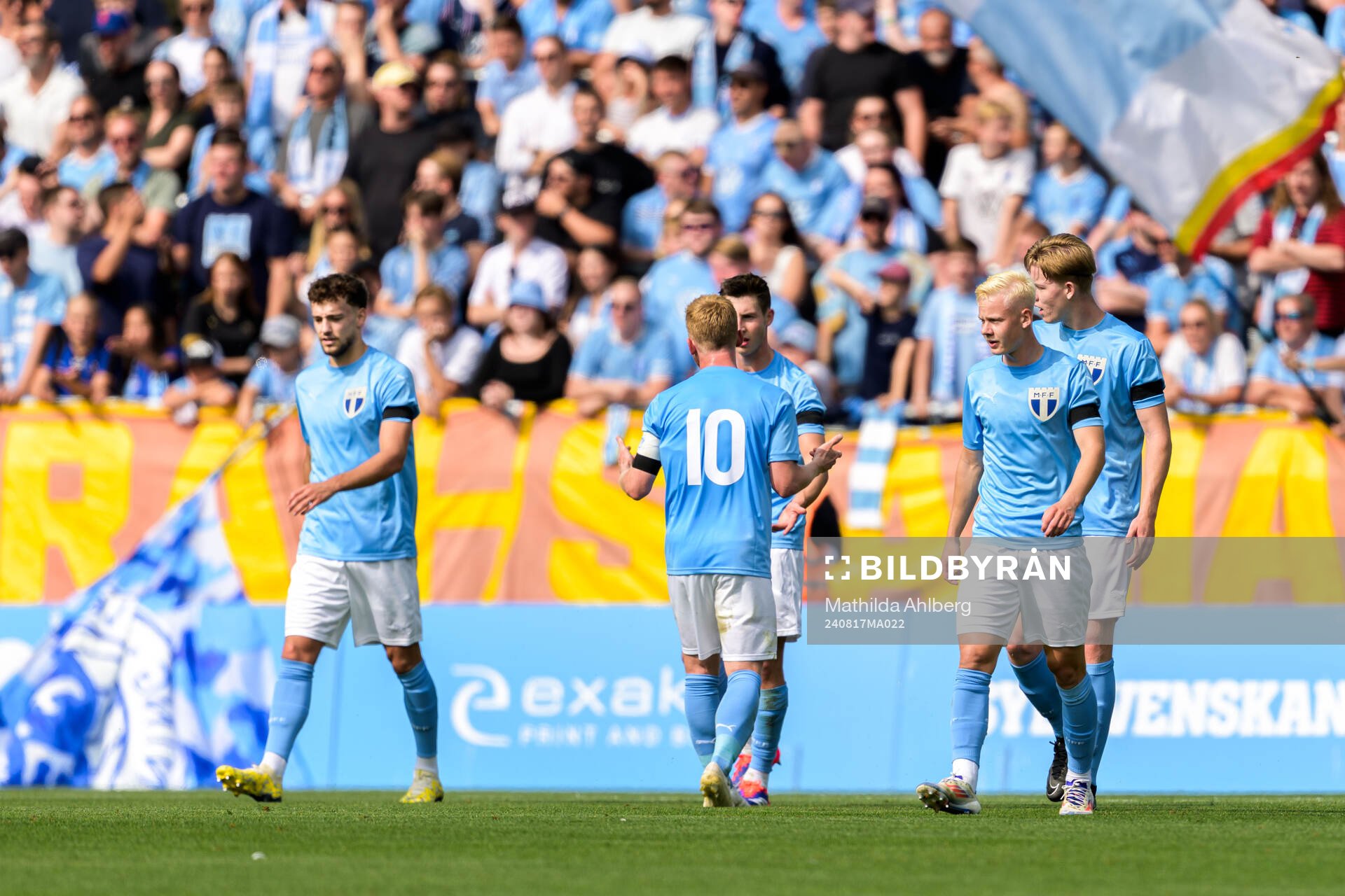 Malmö FFs Colin Rösler, Anders Christiansen, Otto